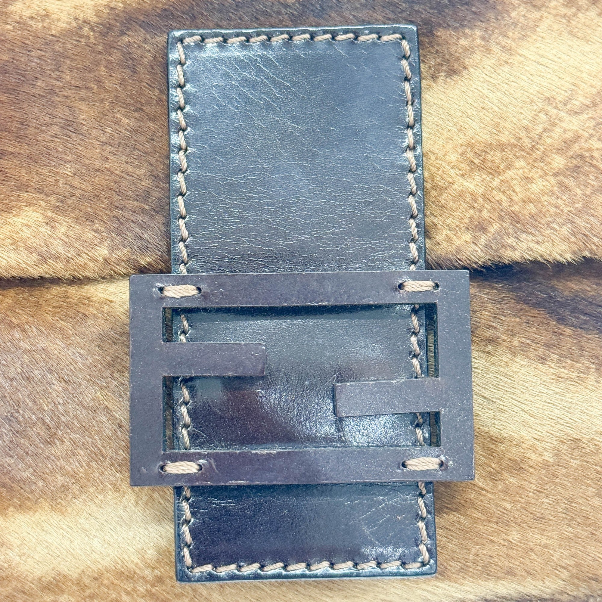 Baguette in Brown Pony Hair Shoulder Bag