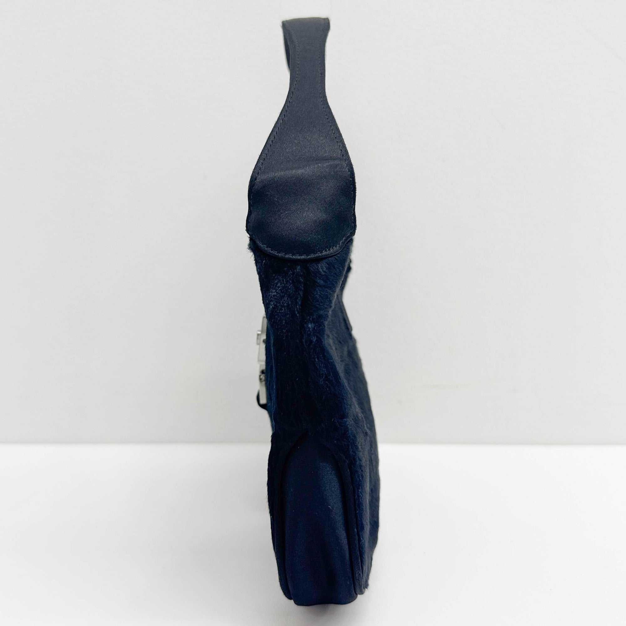 Mini Jackie in Black Pony Hair Handle Bag