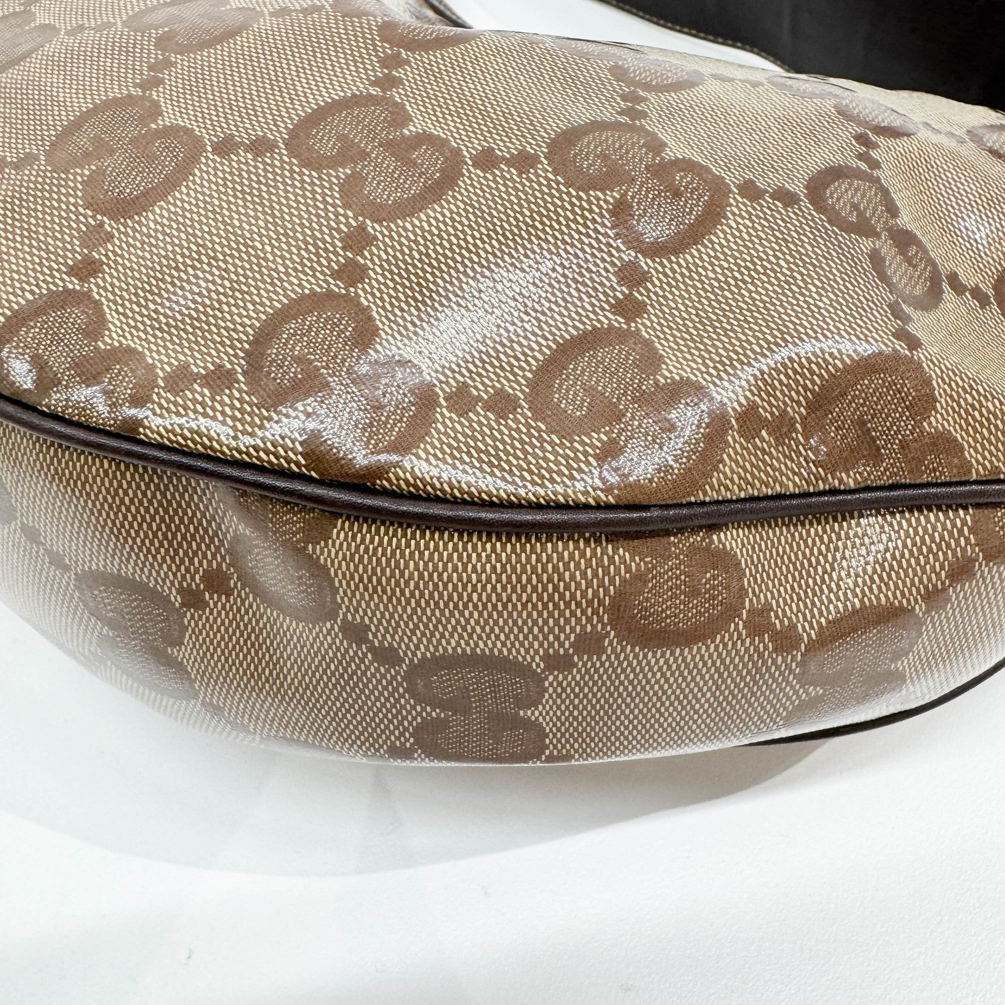 Tan Guccisima Leather Shoulder Bag