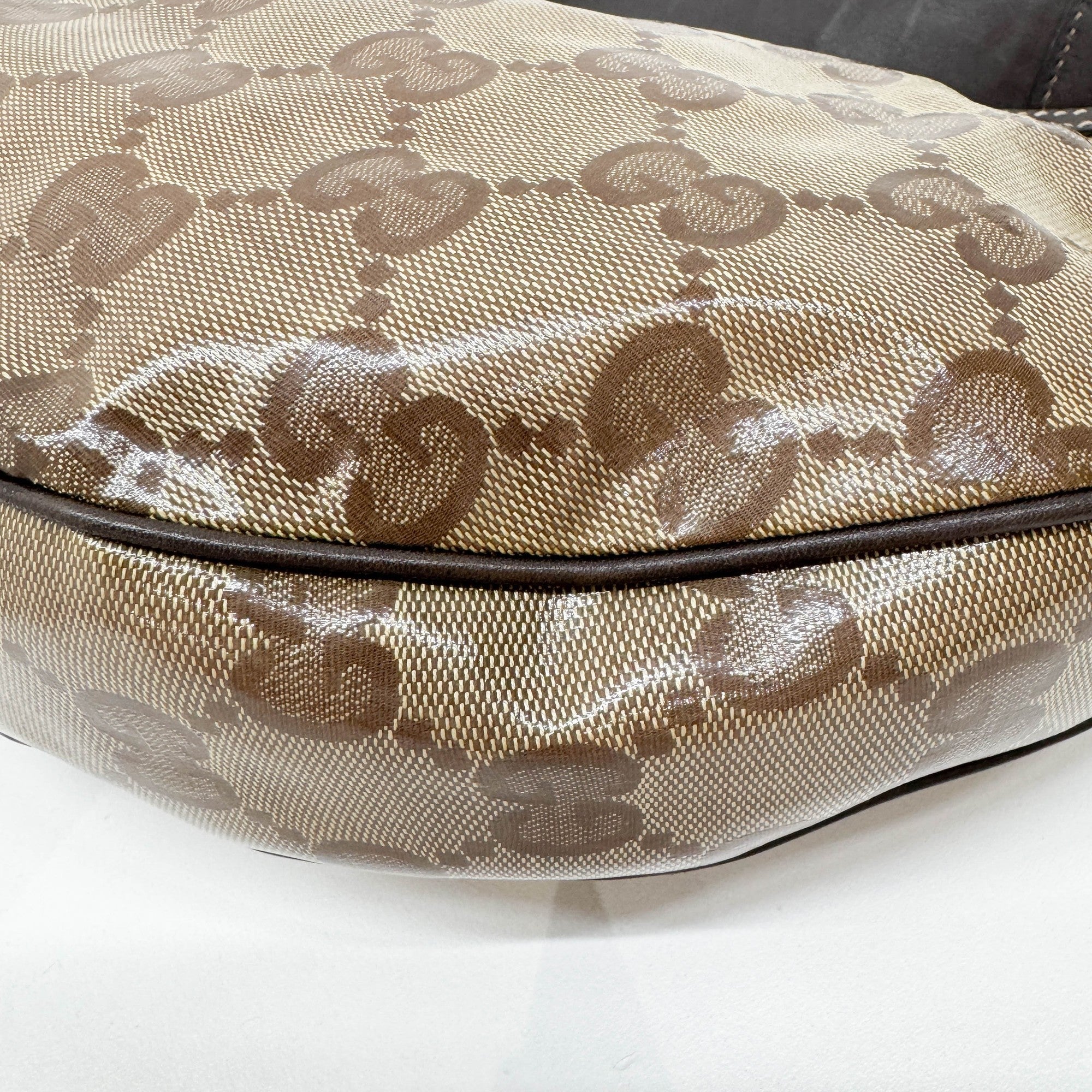 Tan Guccisima Leather Shoulder Bag