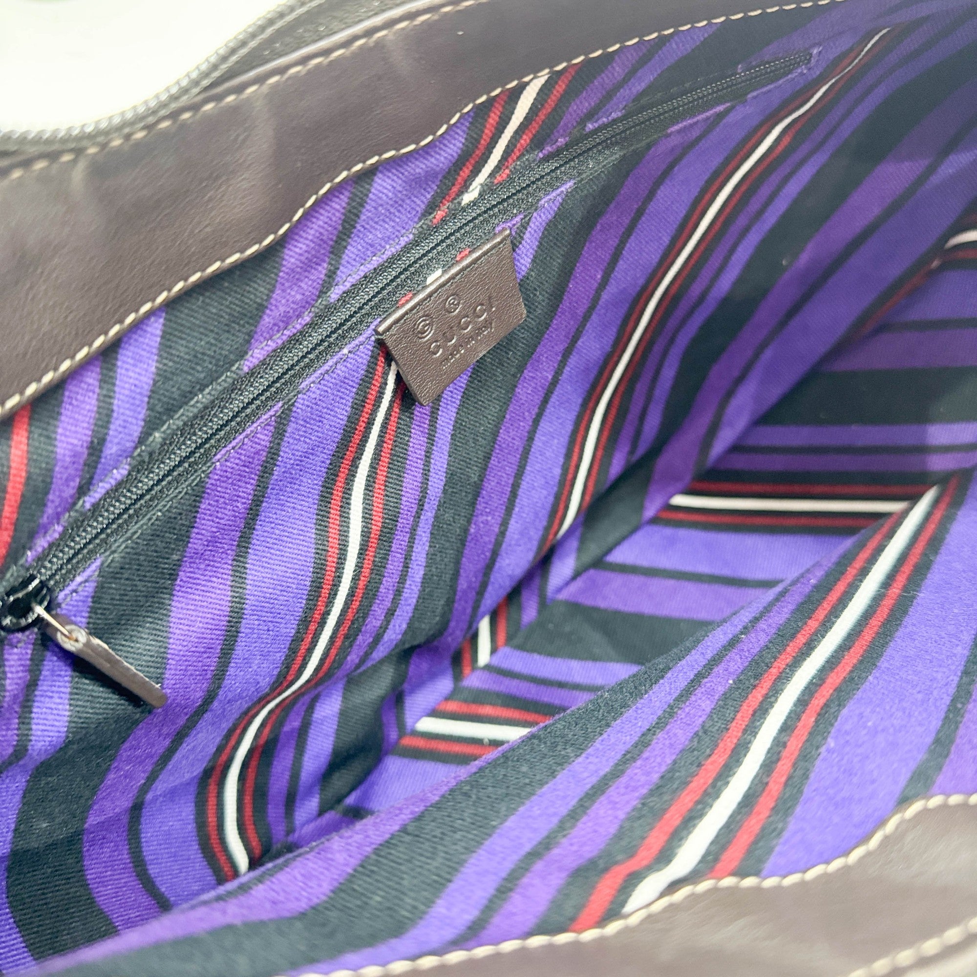 Tan Guccisima Leather Shoulder Bag