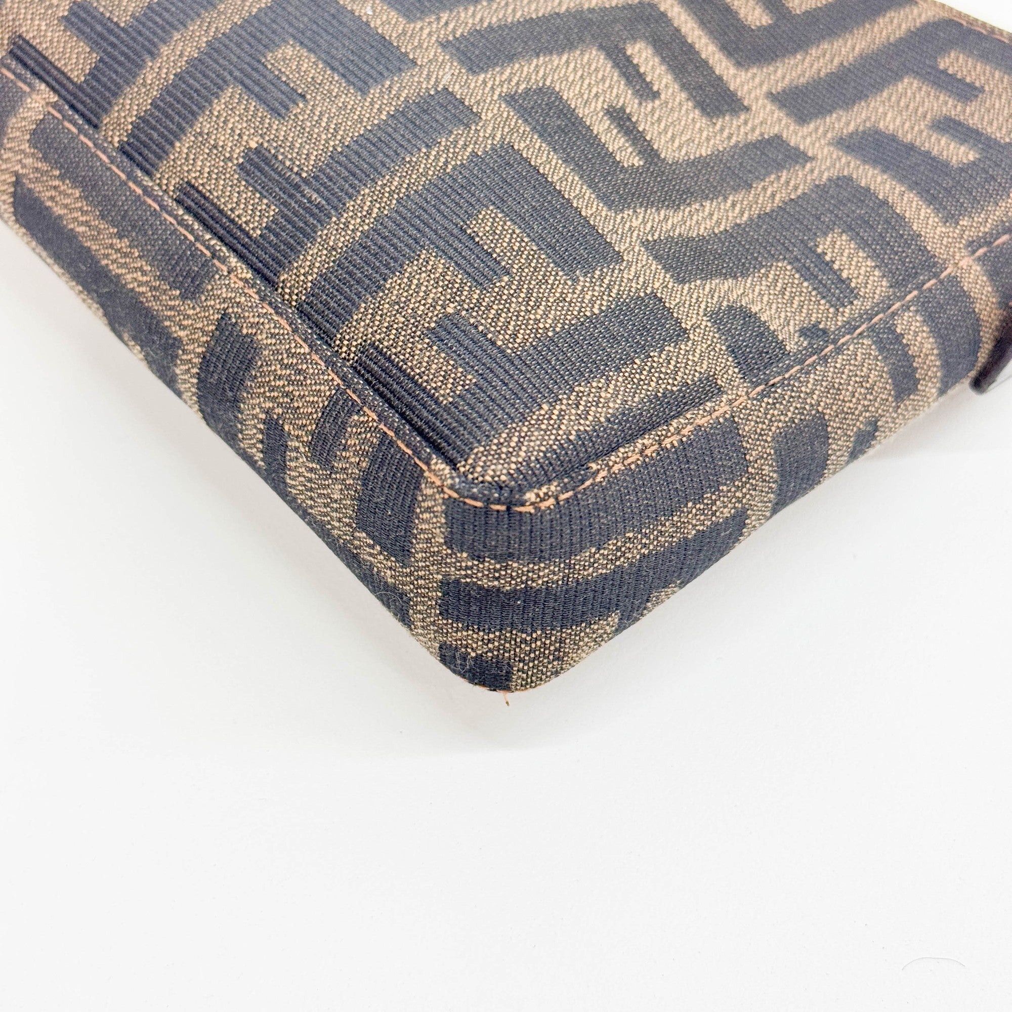 Brown Zucca Canvas Shoulder Bag