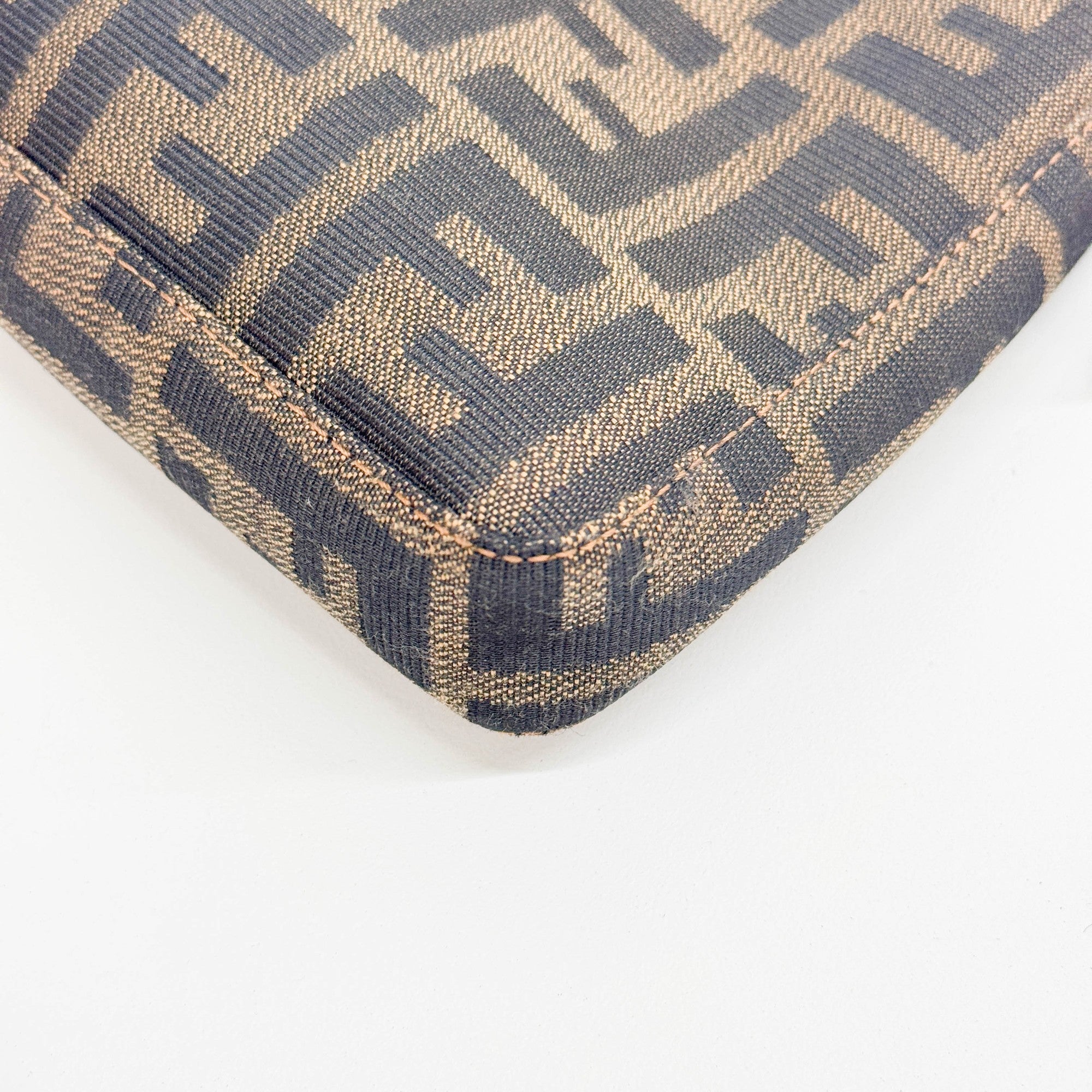 Brown Zucca Canvas Shoulder Bag