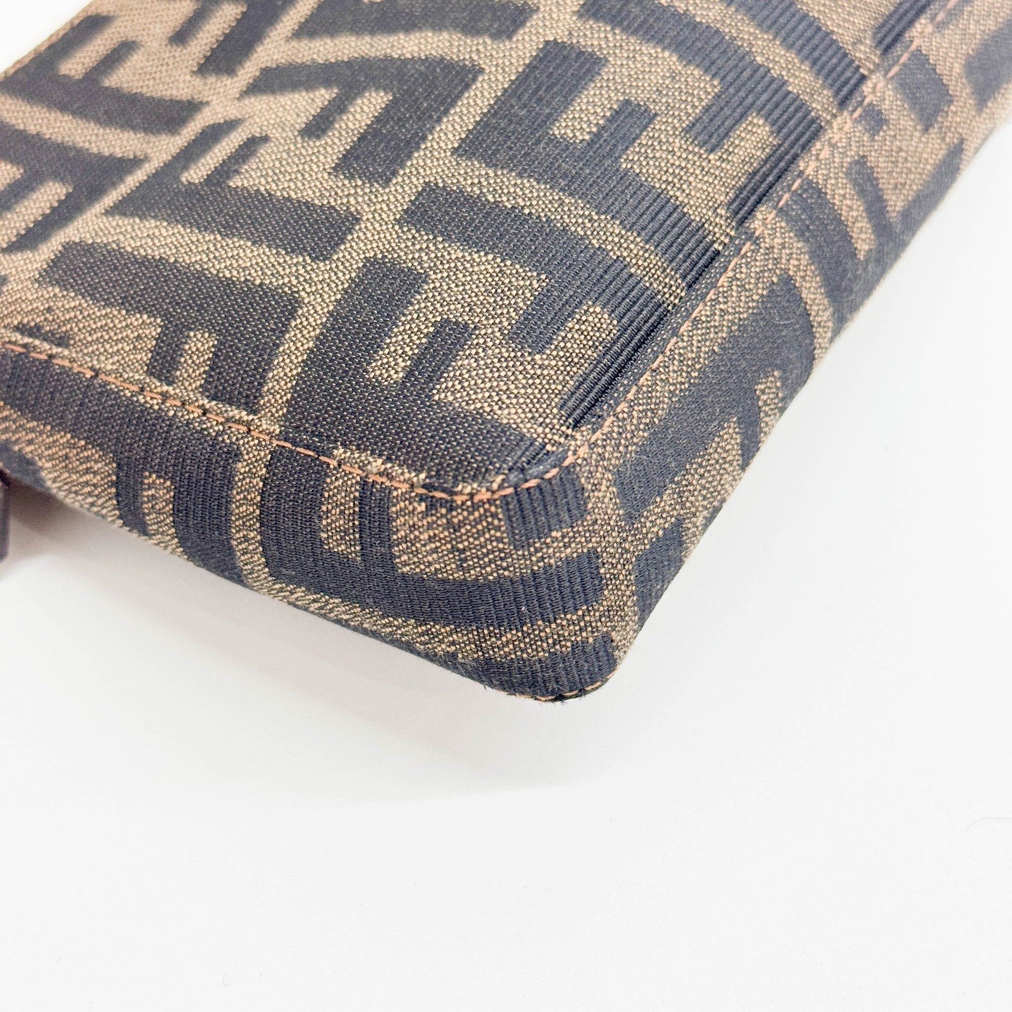 Brown Zucca Canvas Shoulder Bag