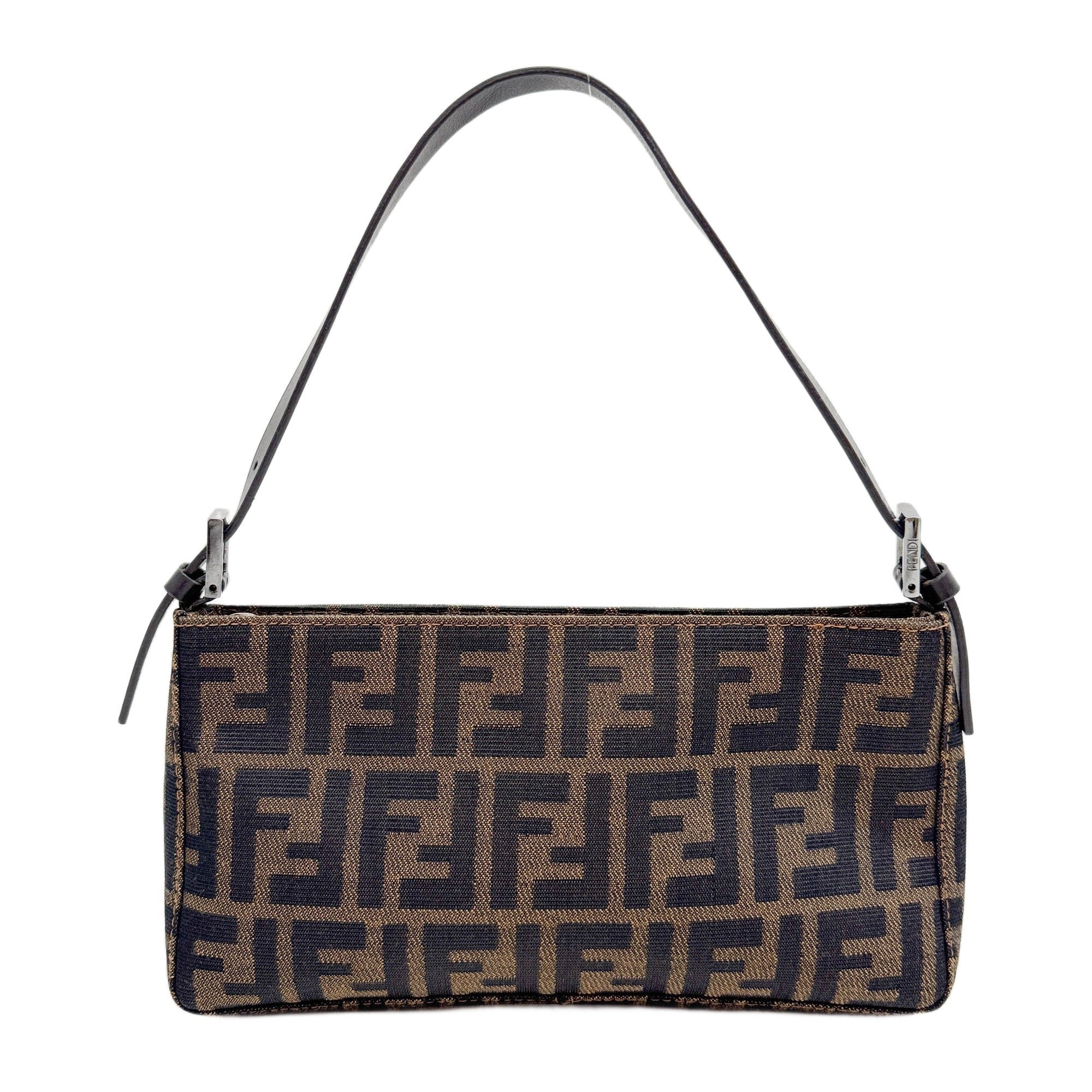 Brown Zucca Canvas Shoulder Bag