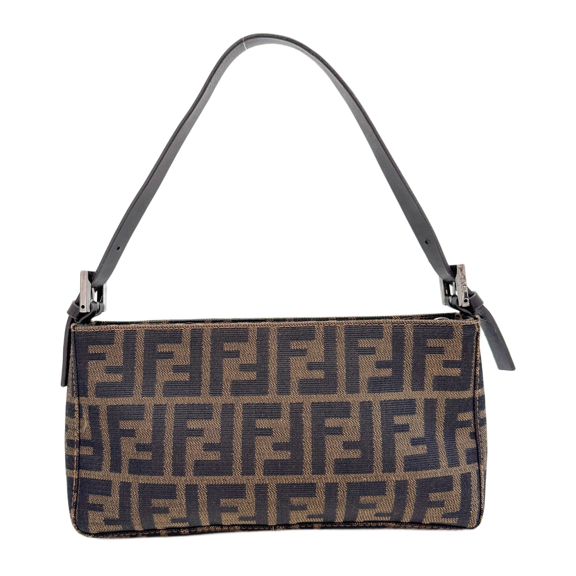 Brown Zucca Canvas Shoulder Bag