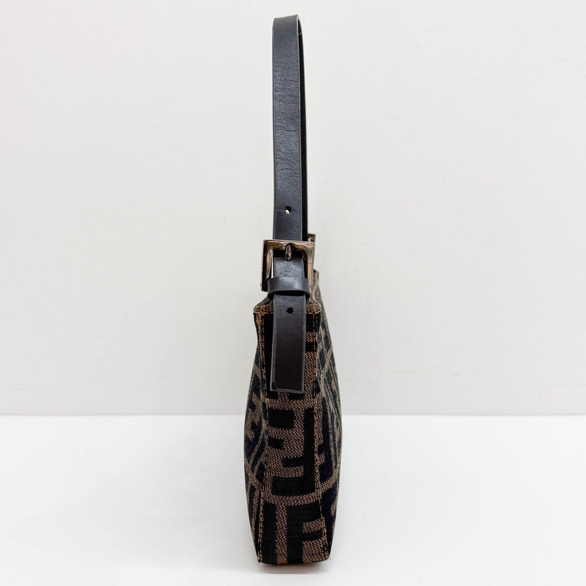 Brown Zucca Canvas Shoulder Bag