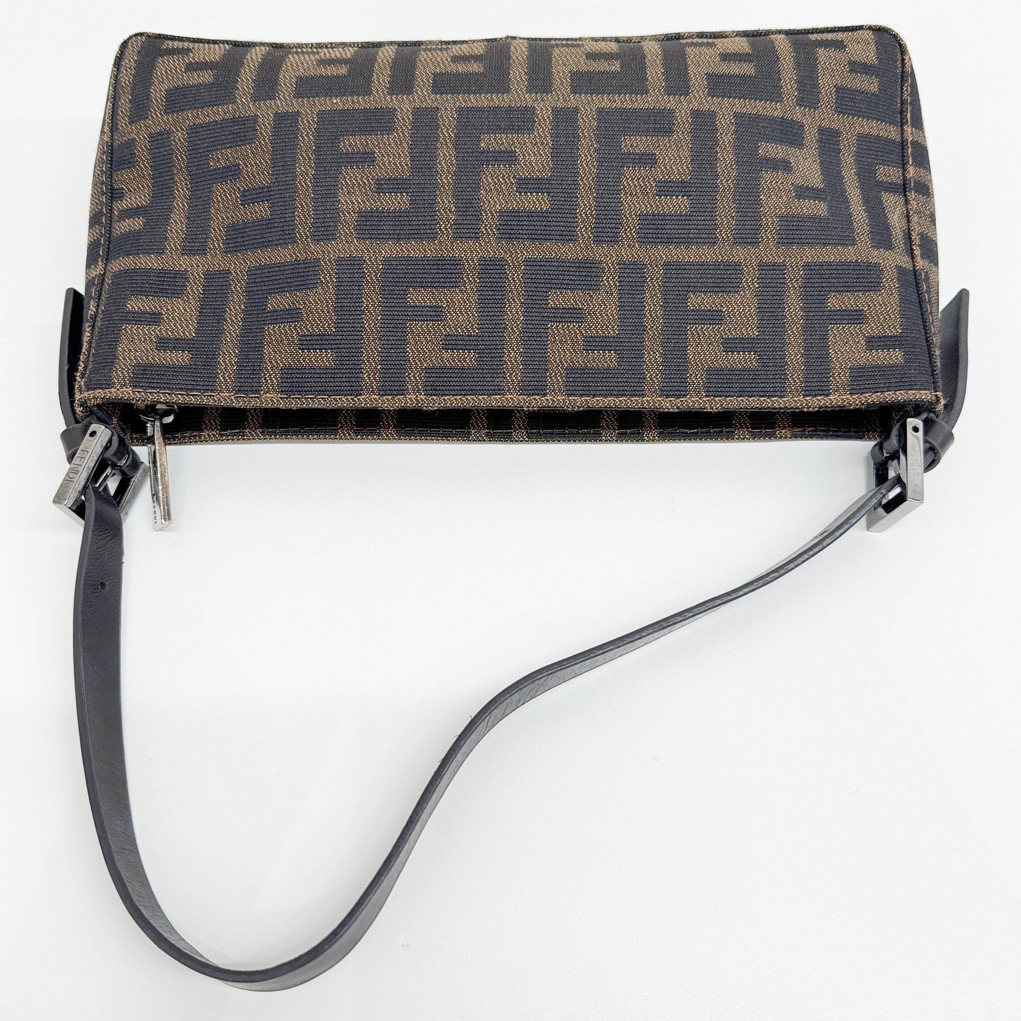Brown Zucca Canvas Shoulder Bag
