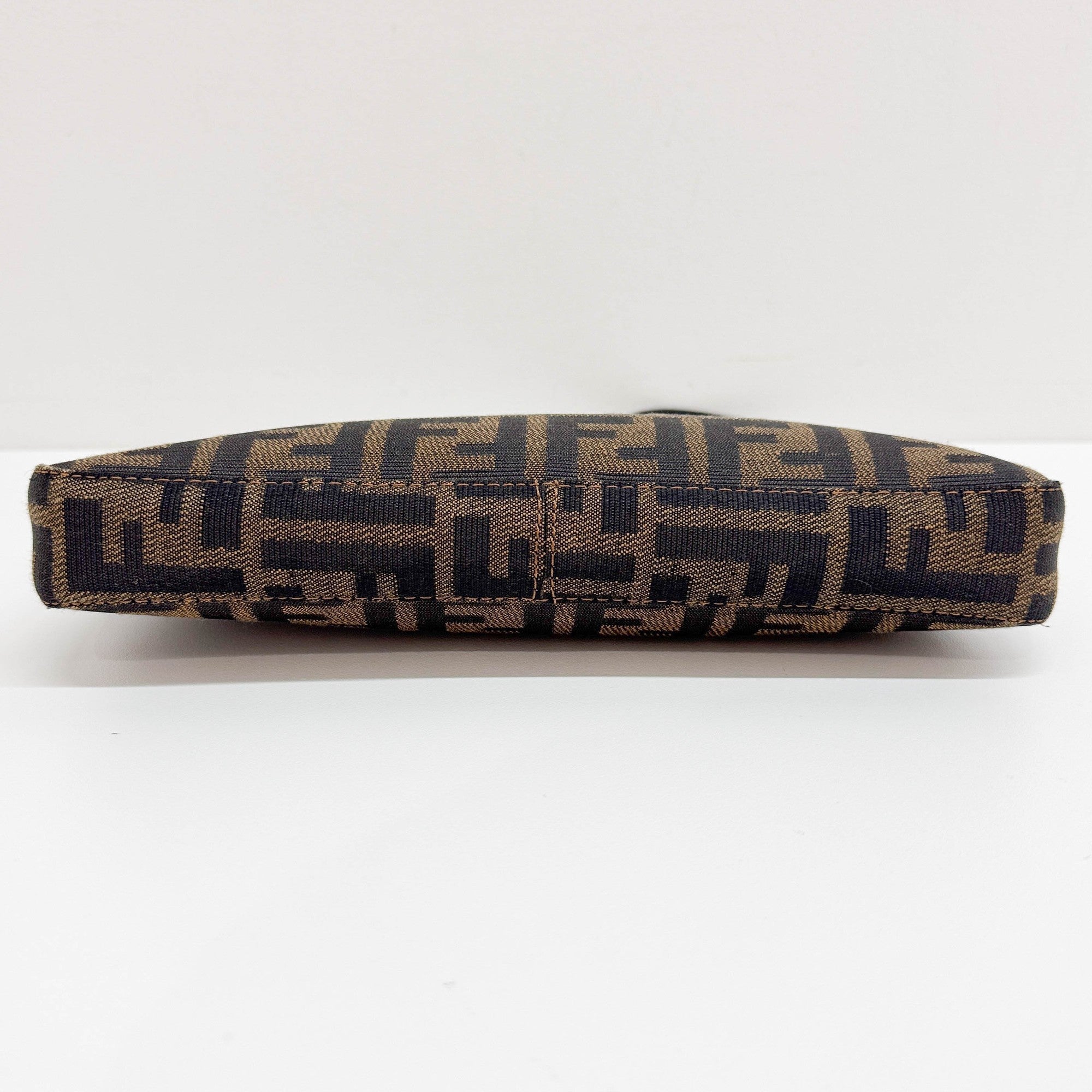 Brown Zucca Canvas Shoulder Bag