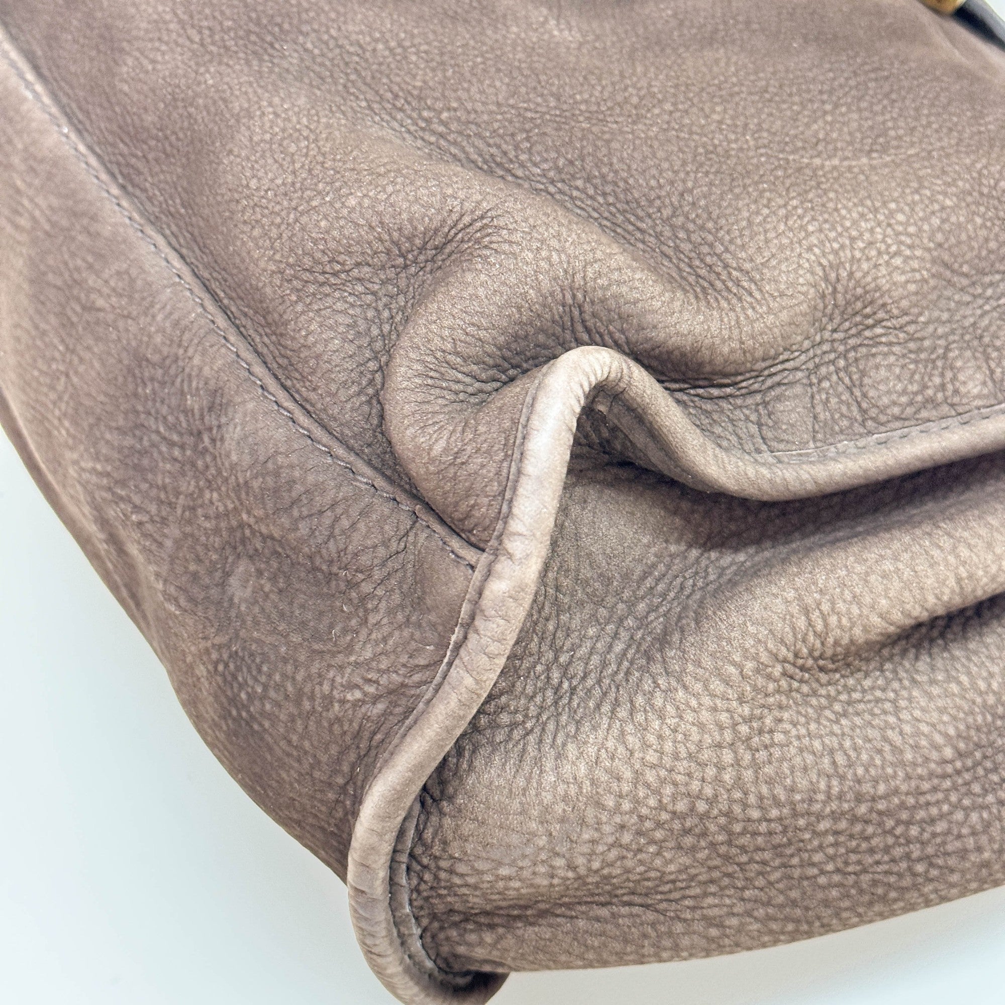 Stirrup Brown Leather Shoulder Bag