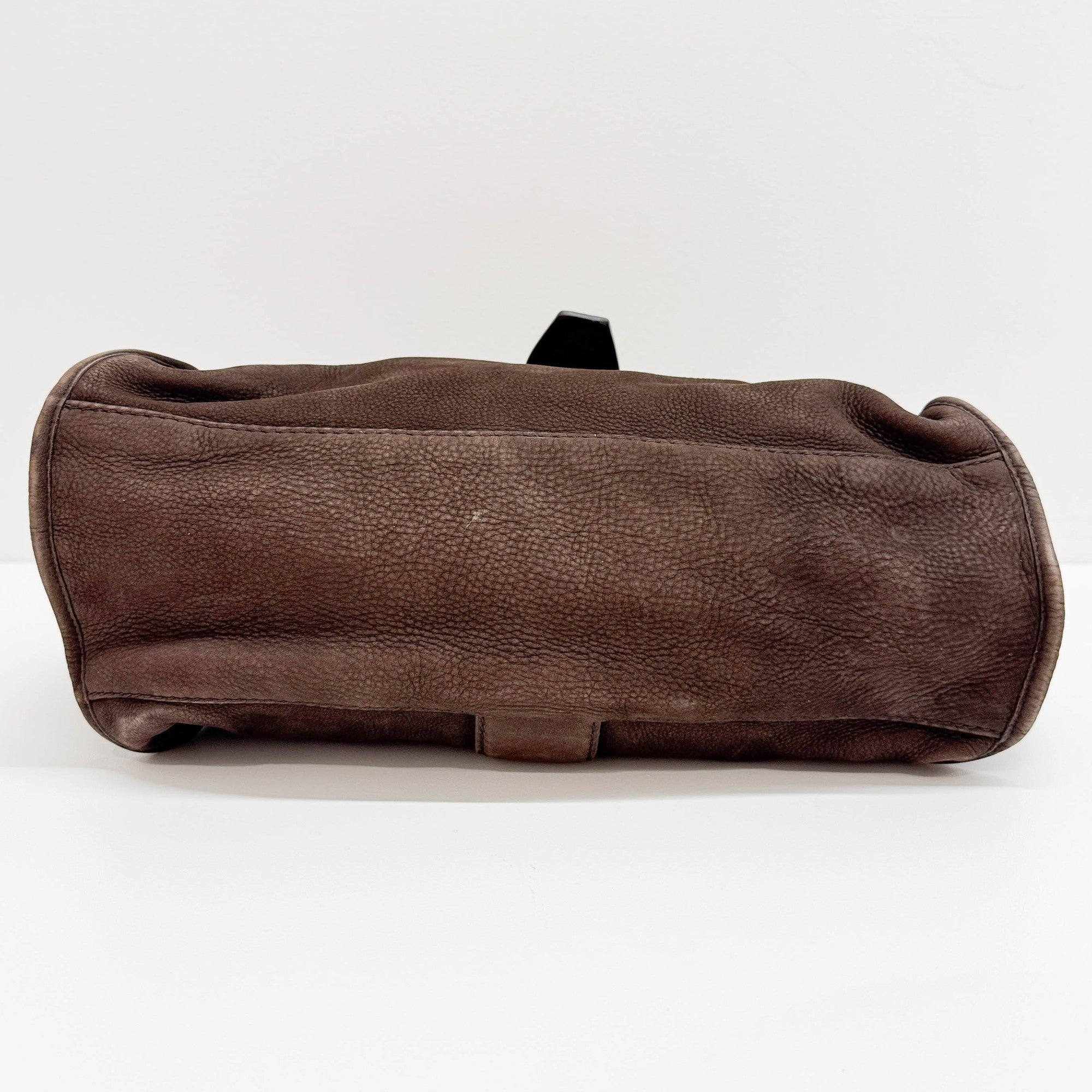 Stirrup Brown Leather Shoulder Bag