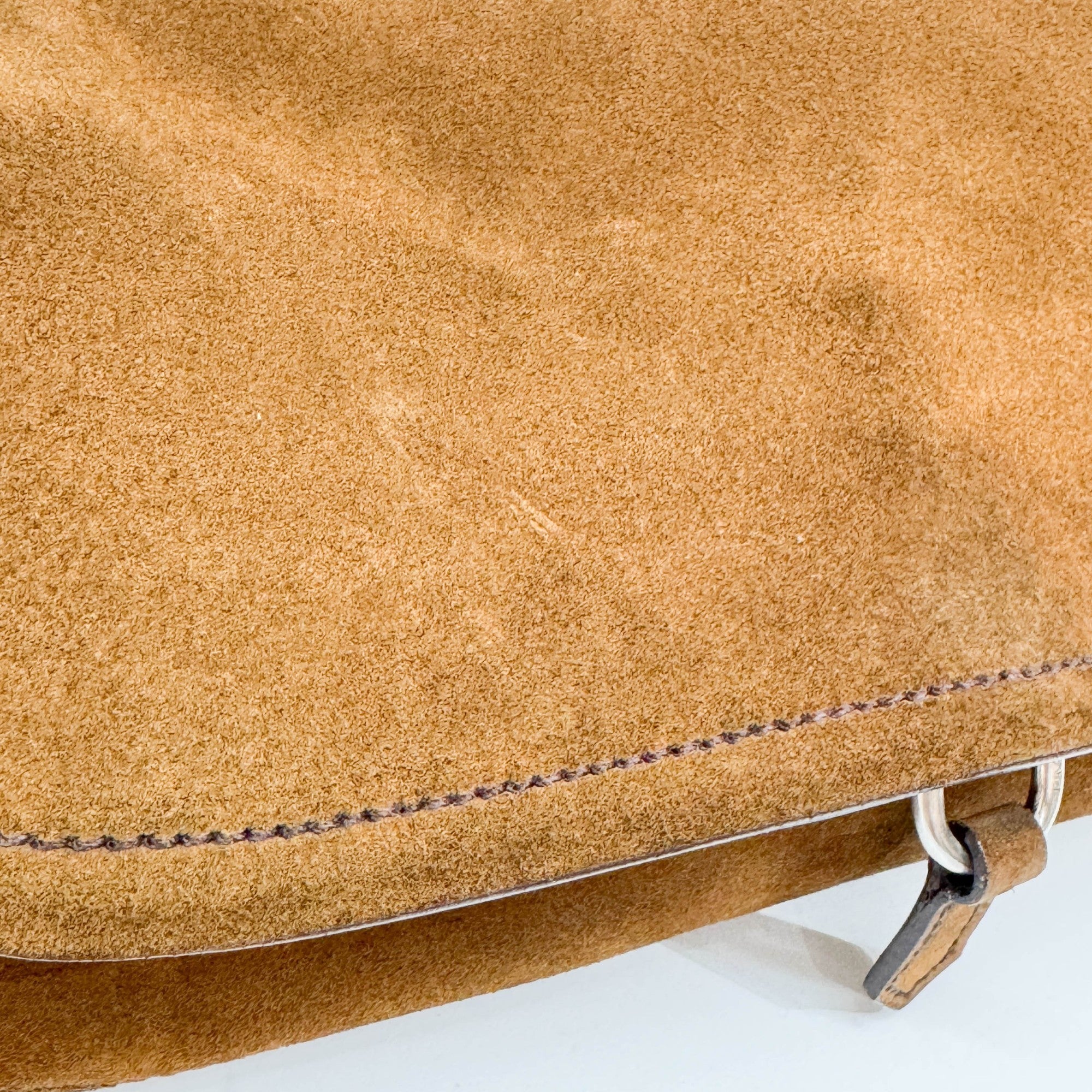 Brown Suede Shoulder Bag