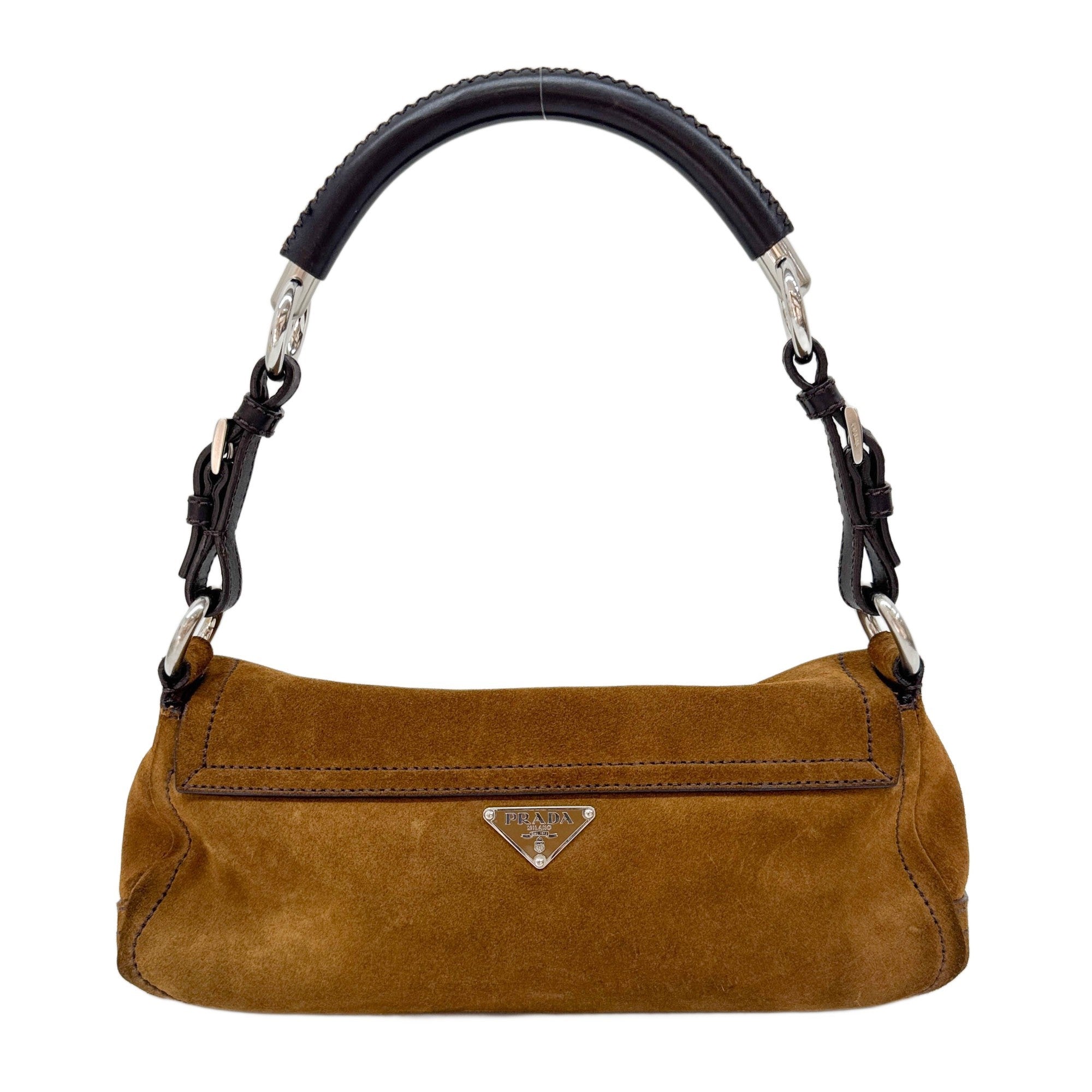Brown Suede Shoulder Bag