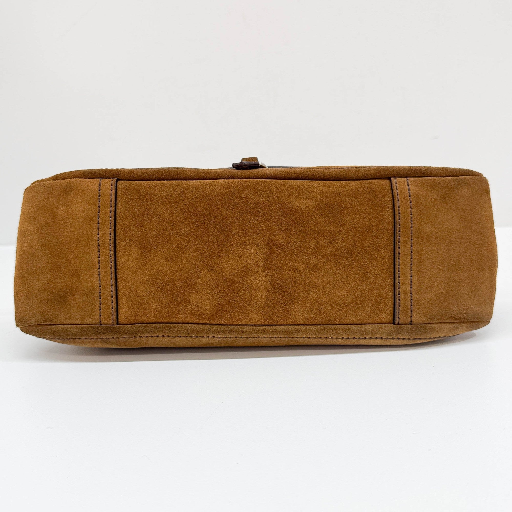 Brown Suede Shoulder Bag