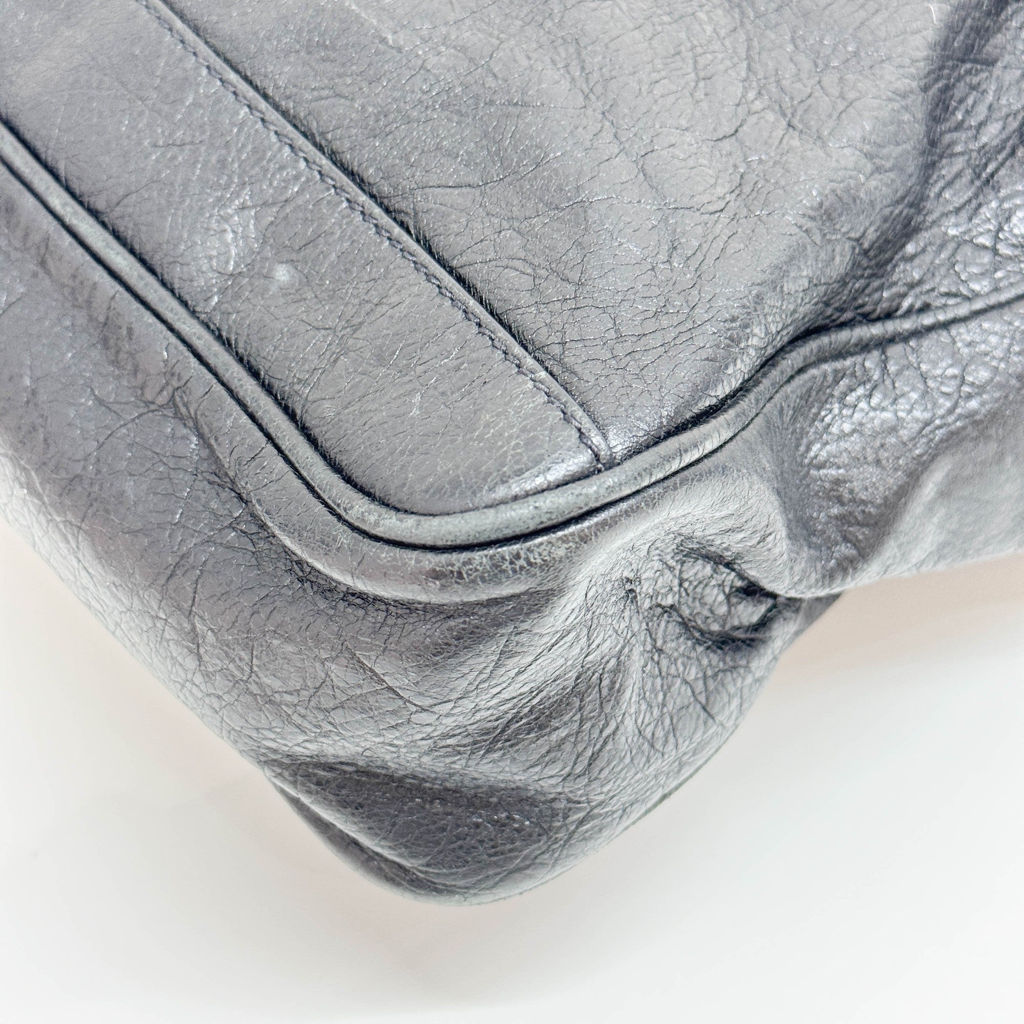 Papier Black Leather Two Way Bag