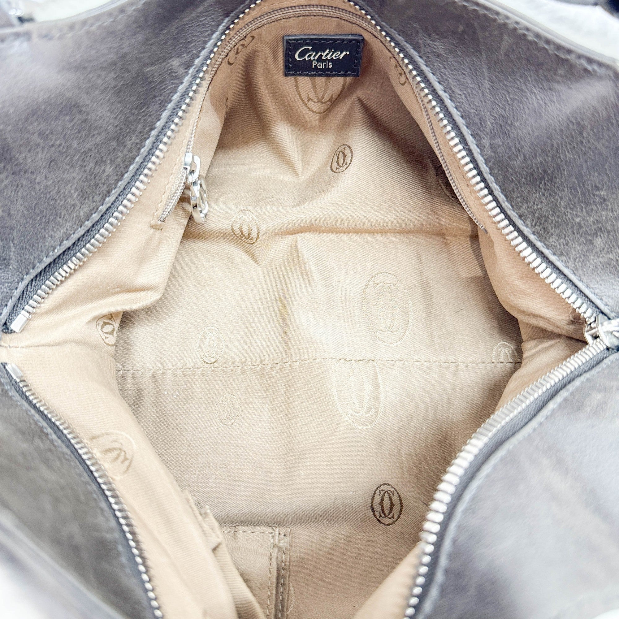 Marcello Grey Fur Hand Bag