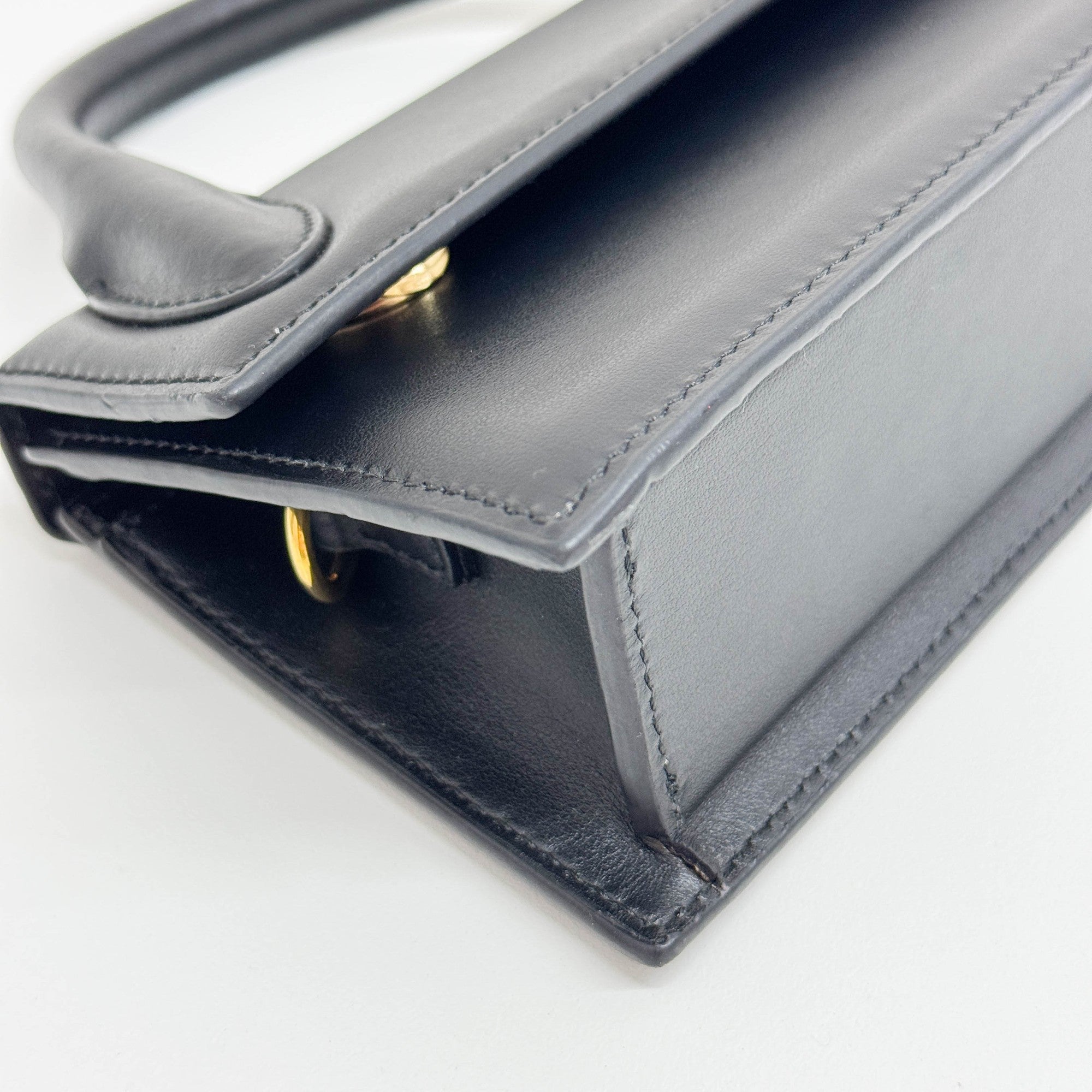 Le Chiquito Black Leather Two Way Bag