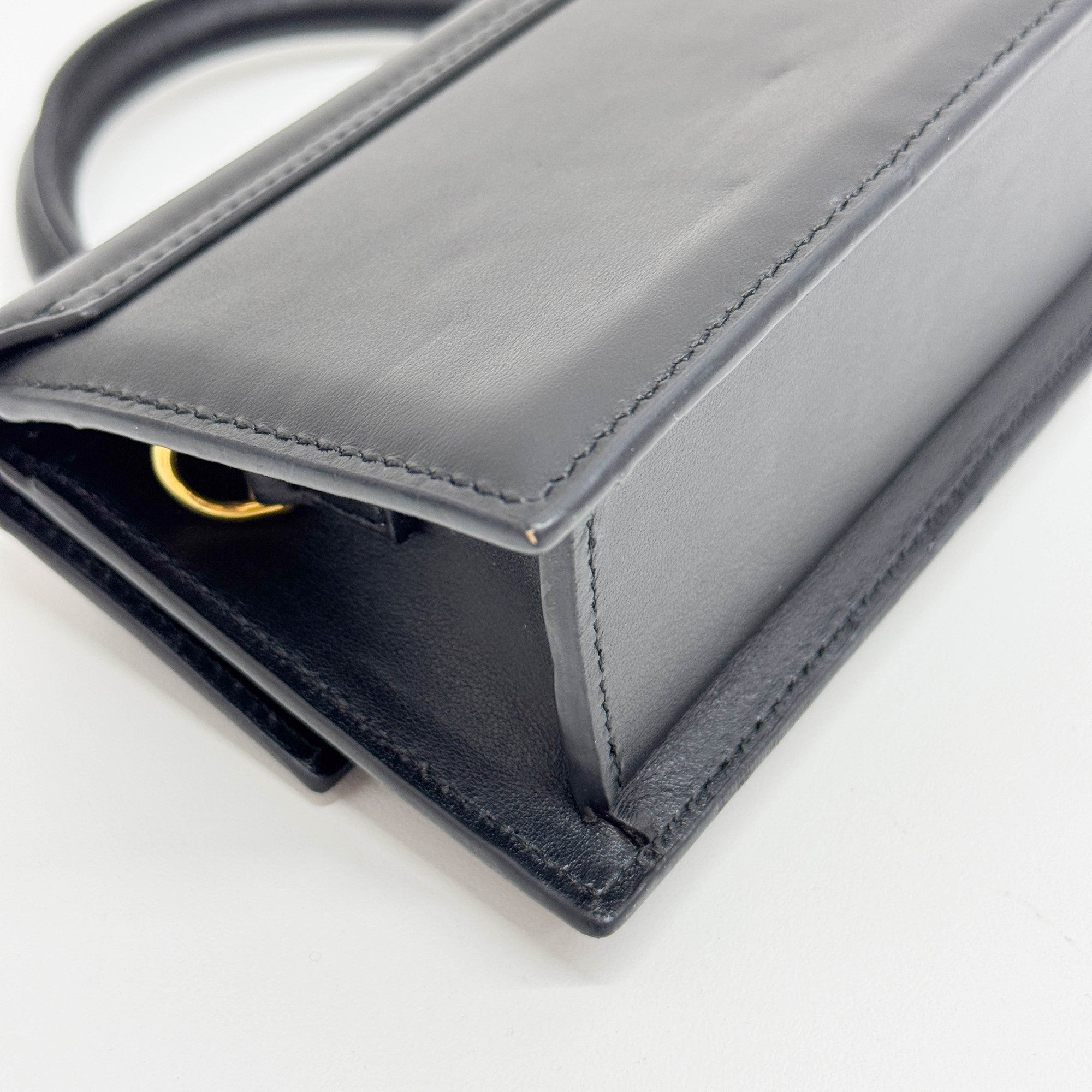 Le Chiquito Black Leather Two Way Bag