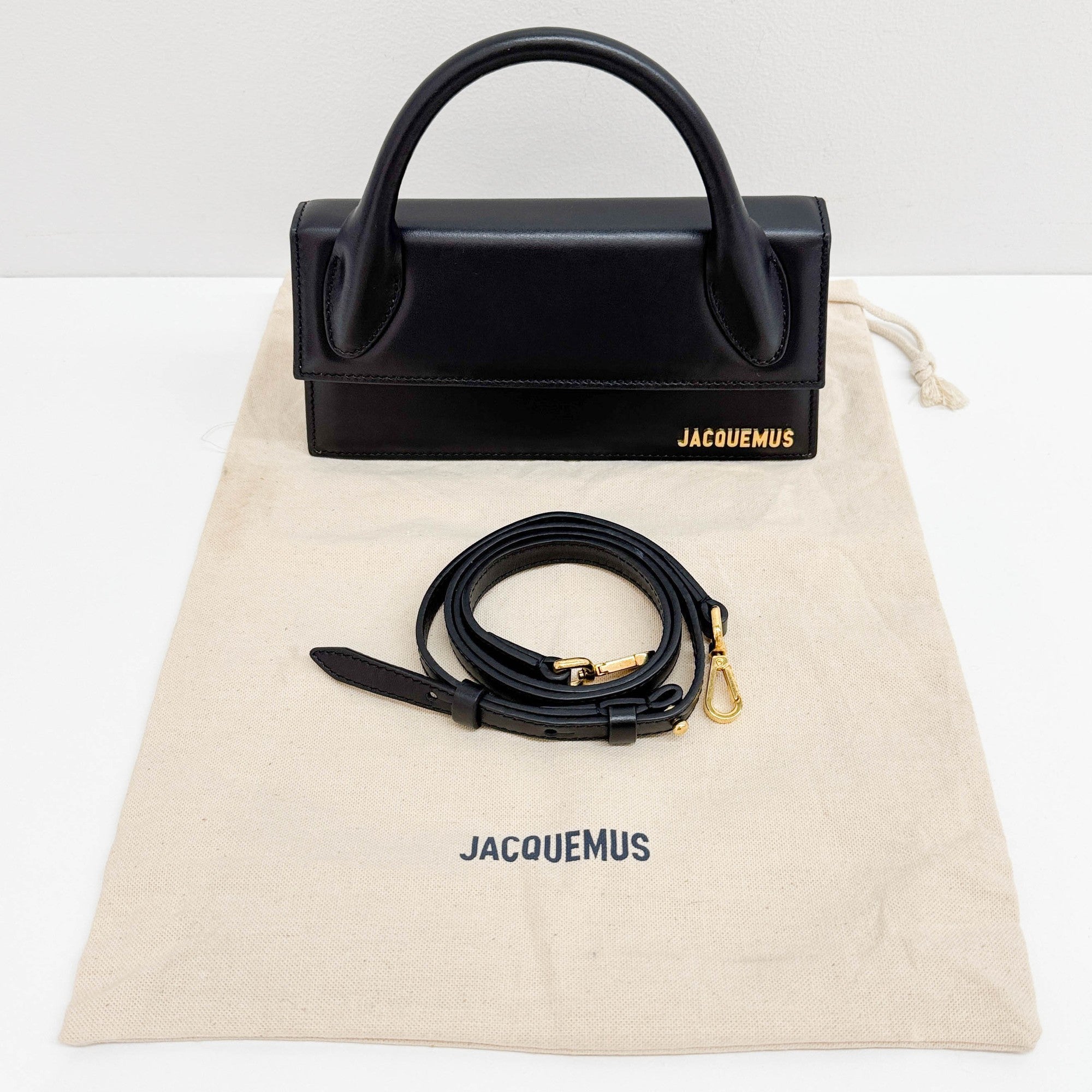 Le Chiquito Black Leather Two Way Bag