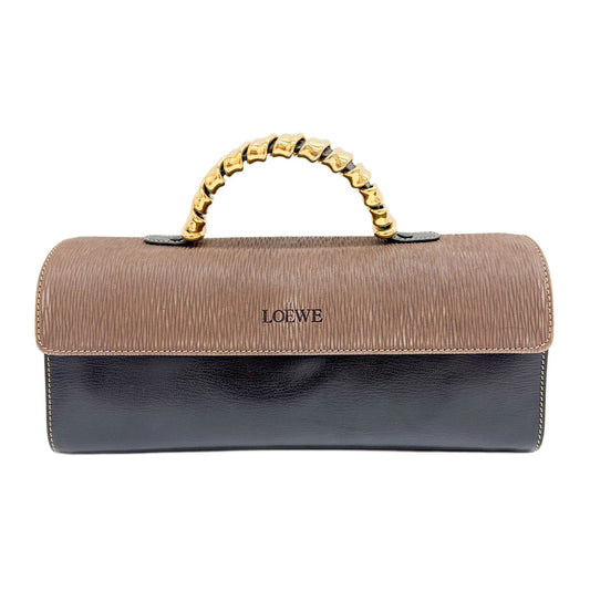 Velasquez Black Leather Hand Bag