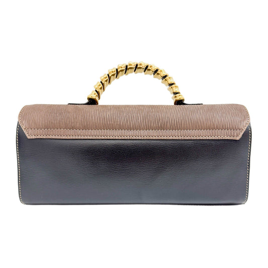 Velasquez Black Leather Hand Bag