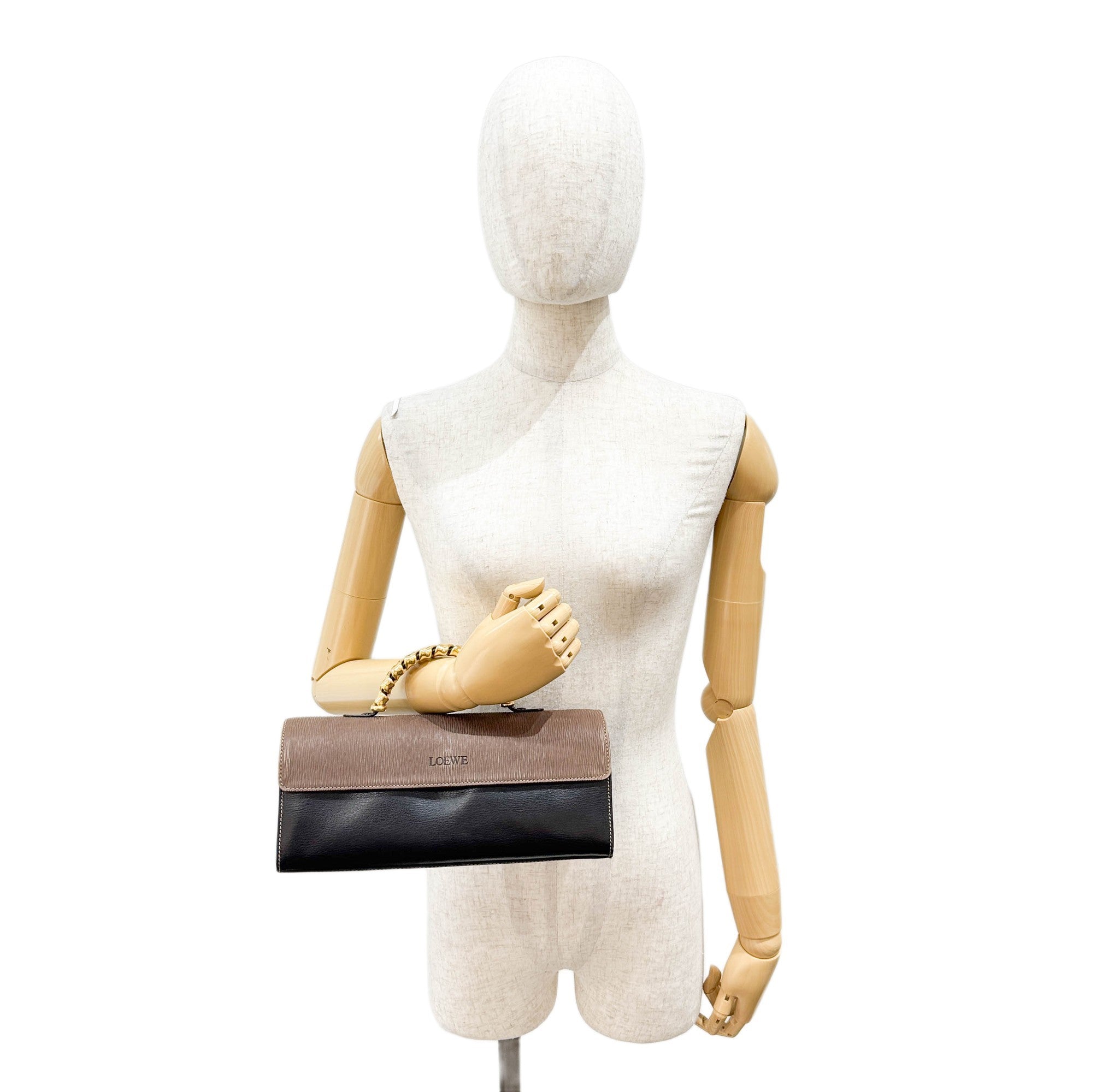 Velasquez Black Leather Hand Bag