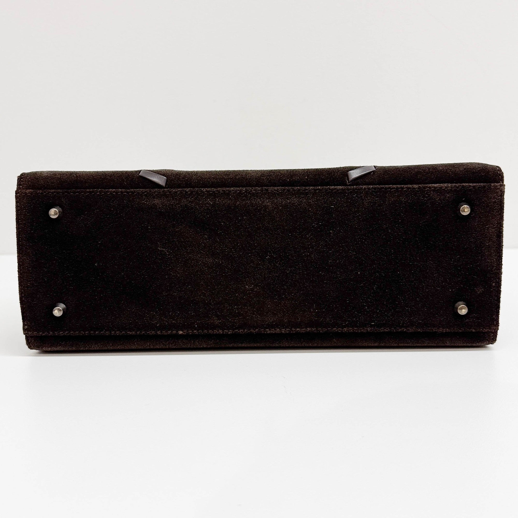 Brown Suede Shoulder Bag