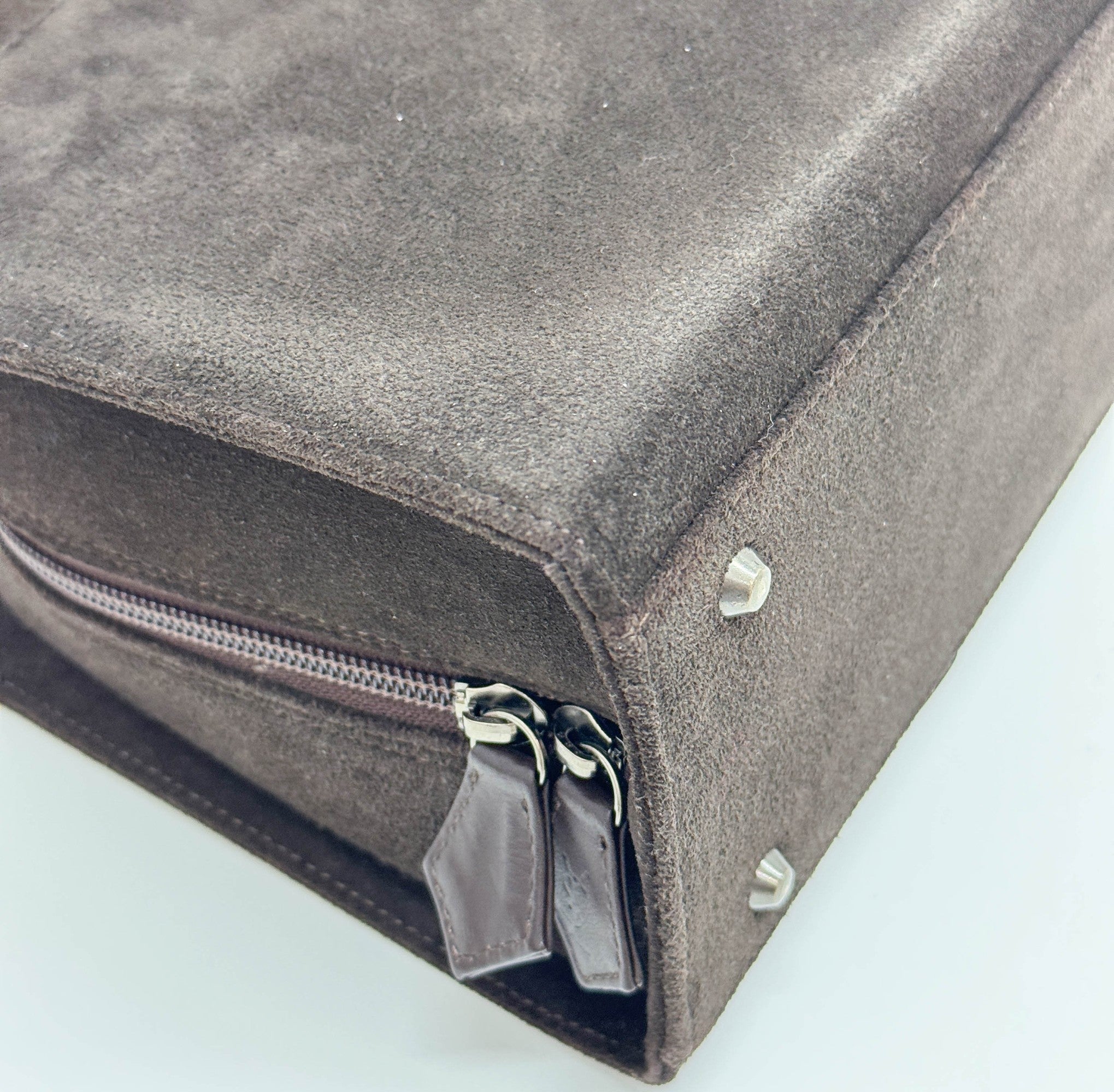 Brown Suede Shoulder Bag