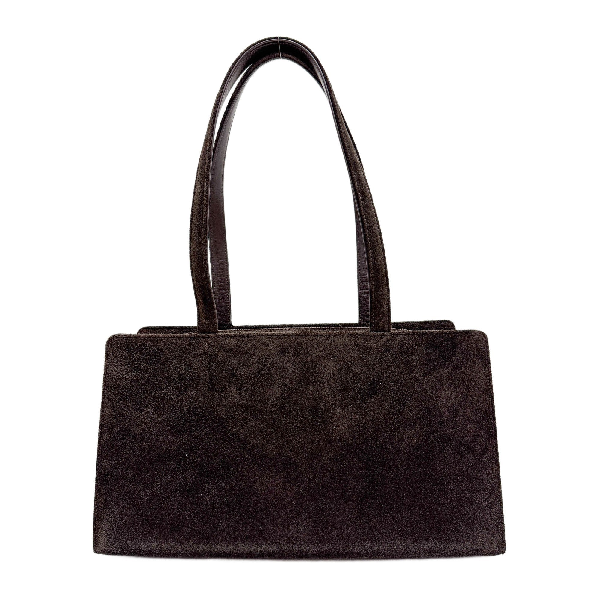 Brown Suede Shoulder Bag