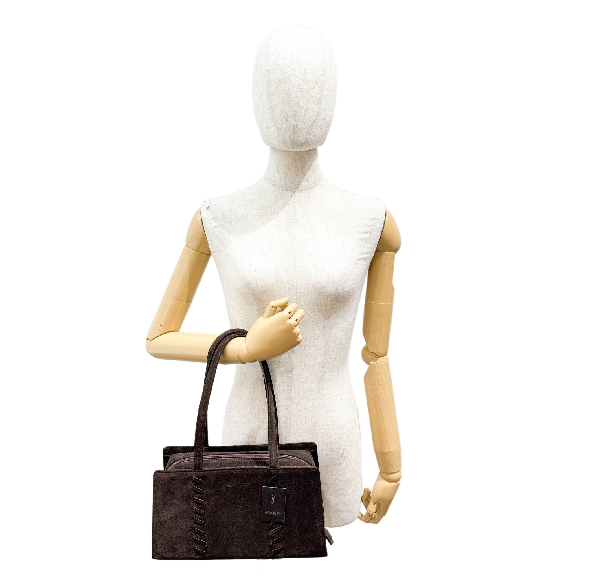 Brown Suede Shoulder Bag