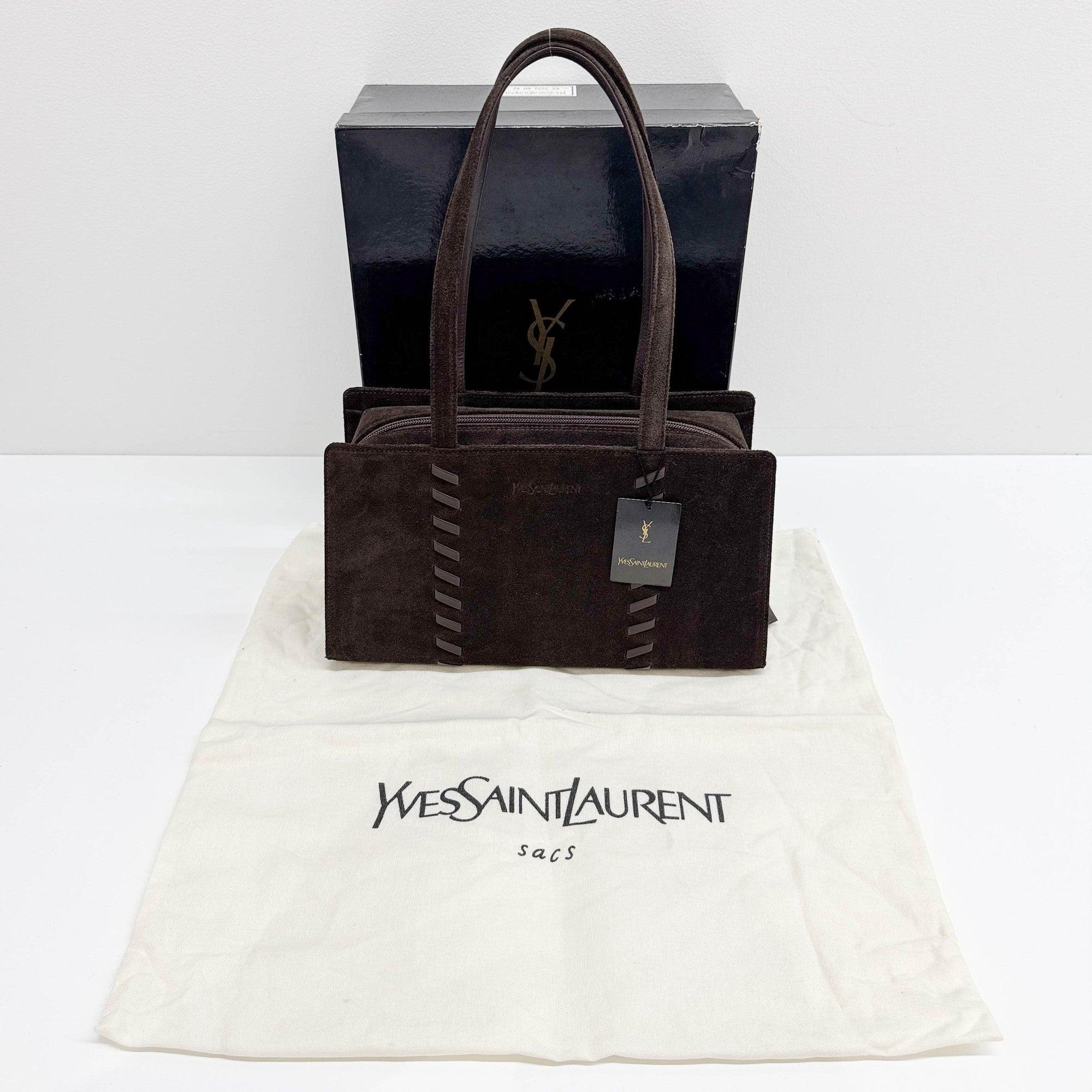 Brown Suede Shoulder Bag