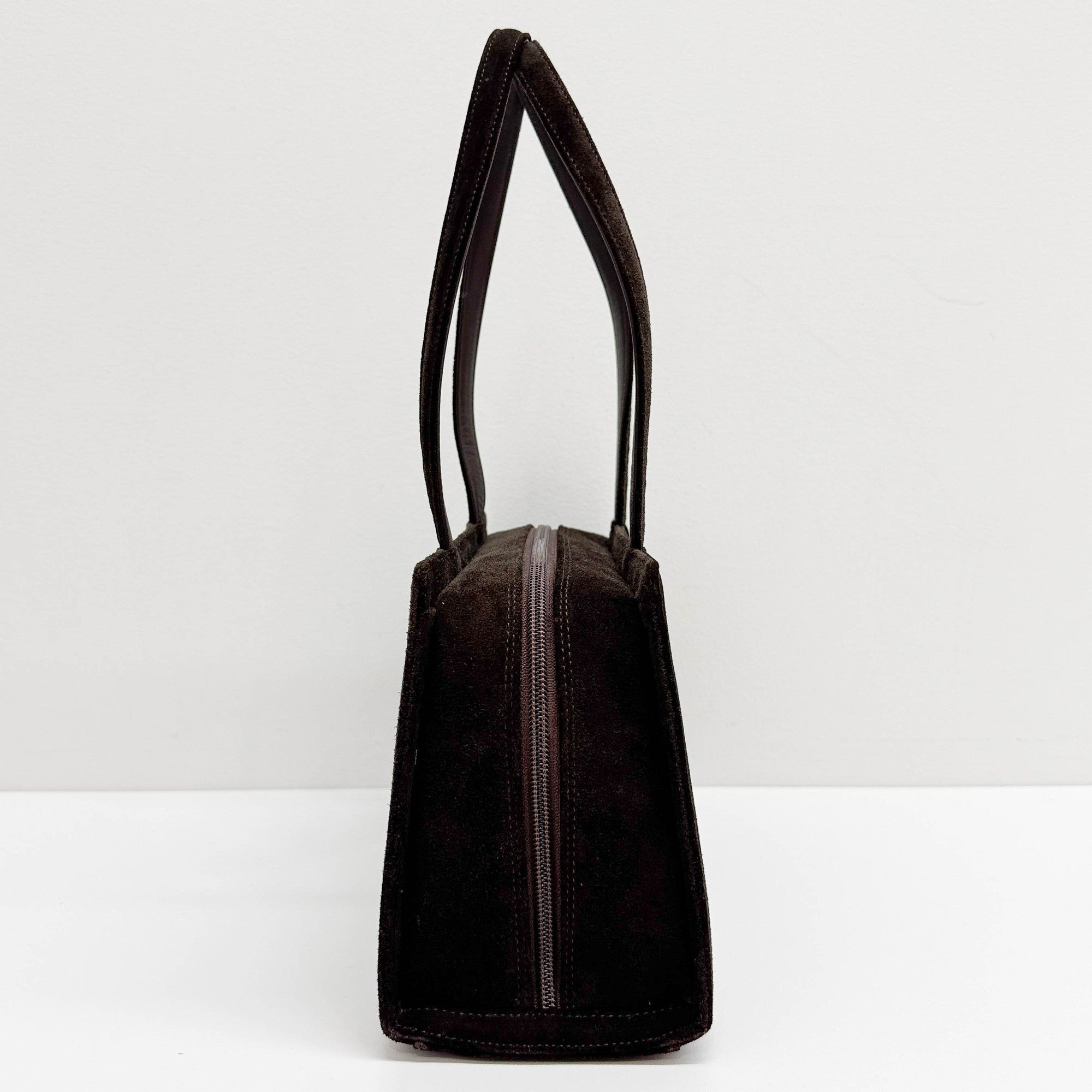 Brown Suede Shoulder Bag