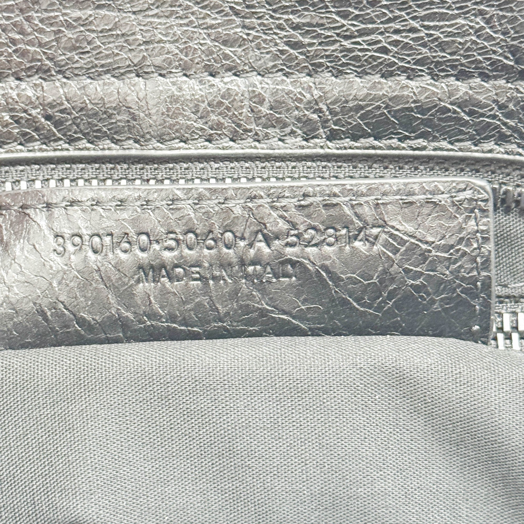 The City Graffiti Black Leather Two Way Bag