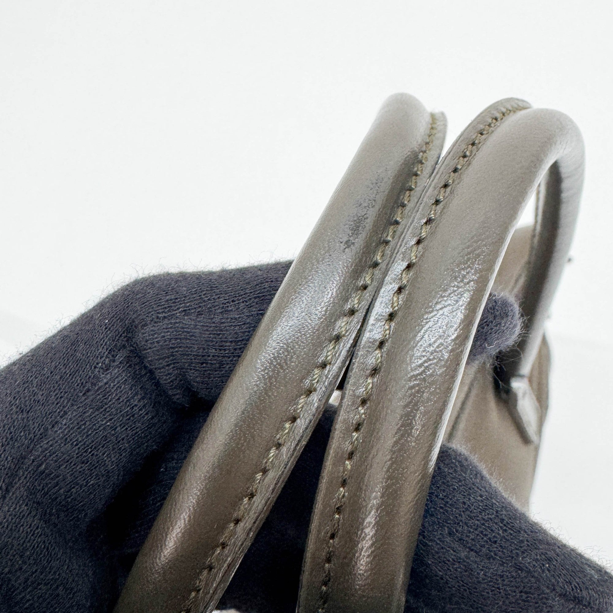 Moss Bronze Satin Hand Bag