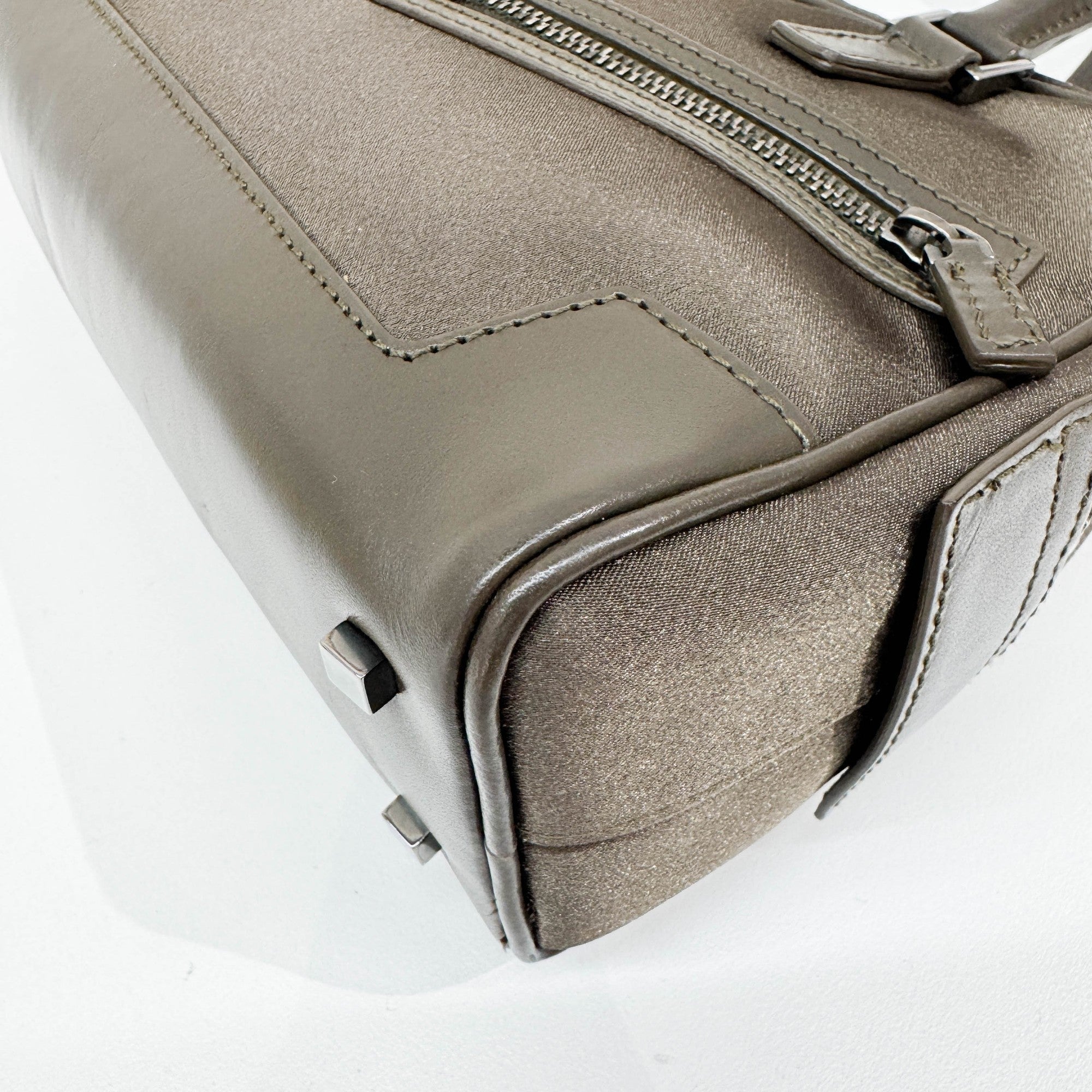 Moss Bronze Satin Hand Bag