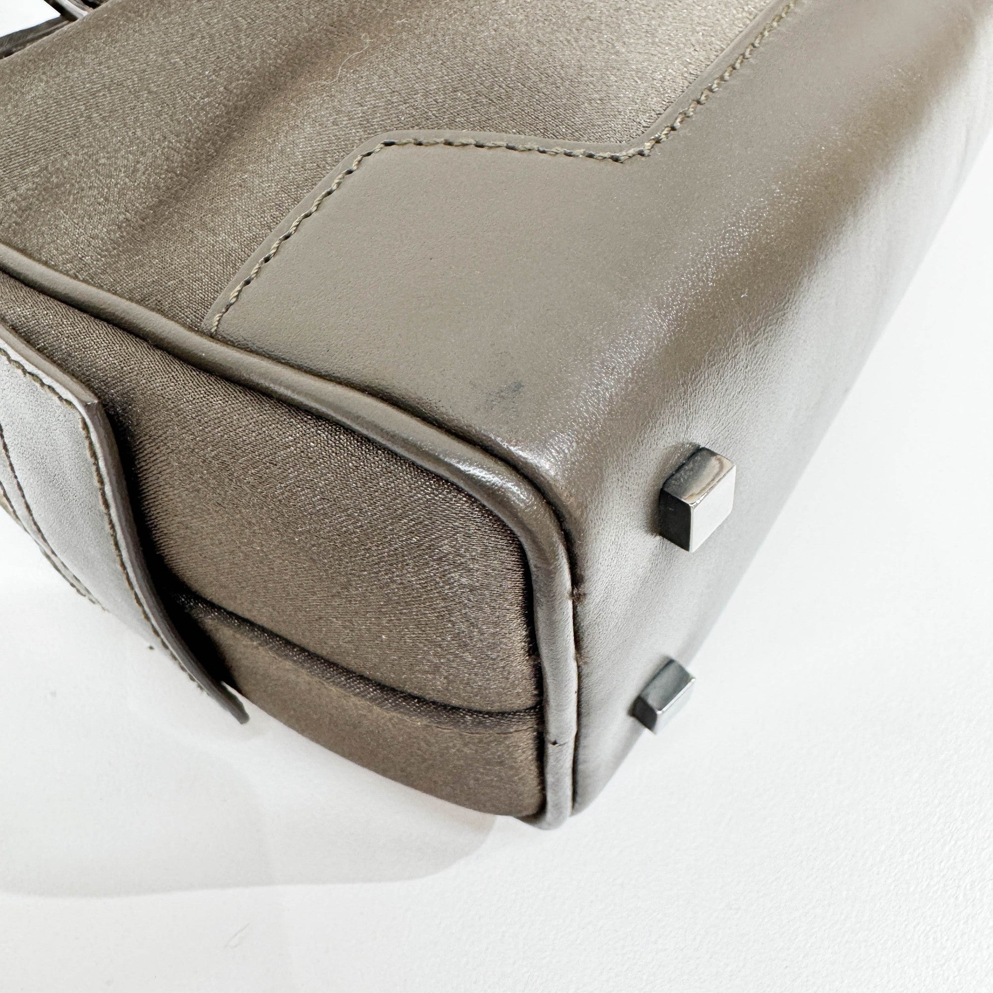 Moss Bronze Satin Hand Bag