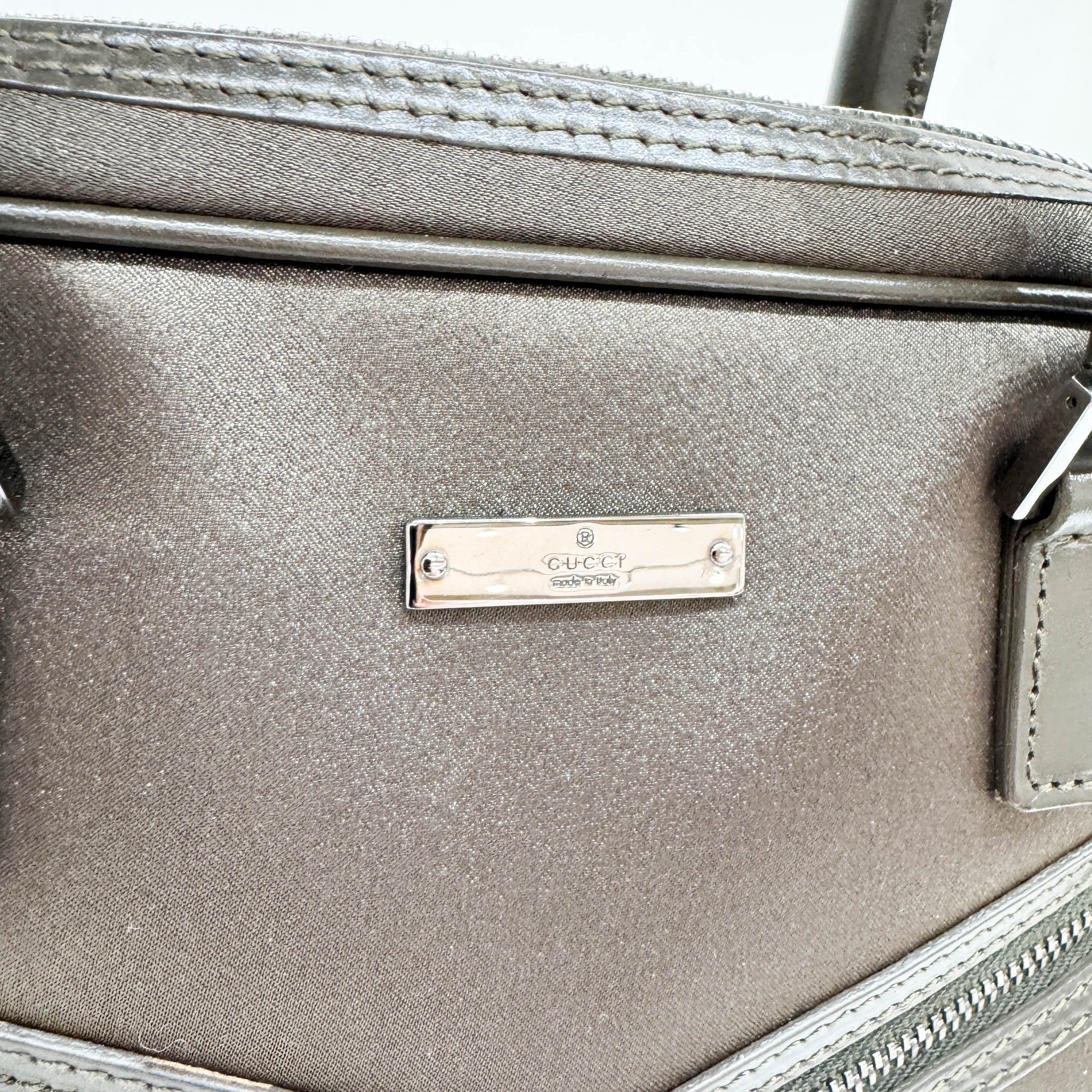 Moss Bronze Satin Hand Bag