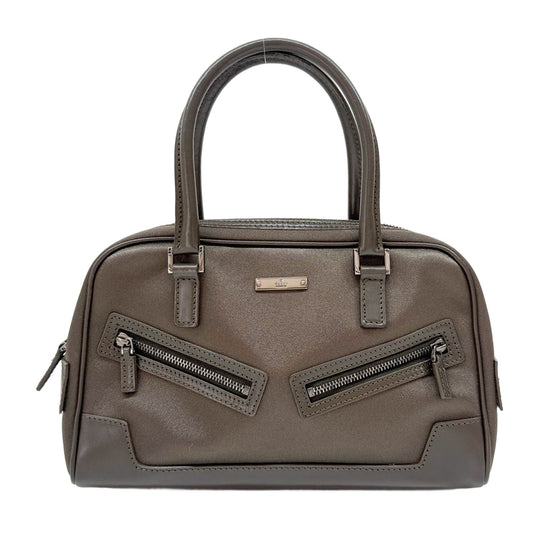 Moss Bronze Satin Hand Bag