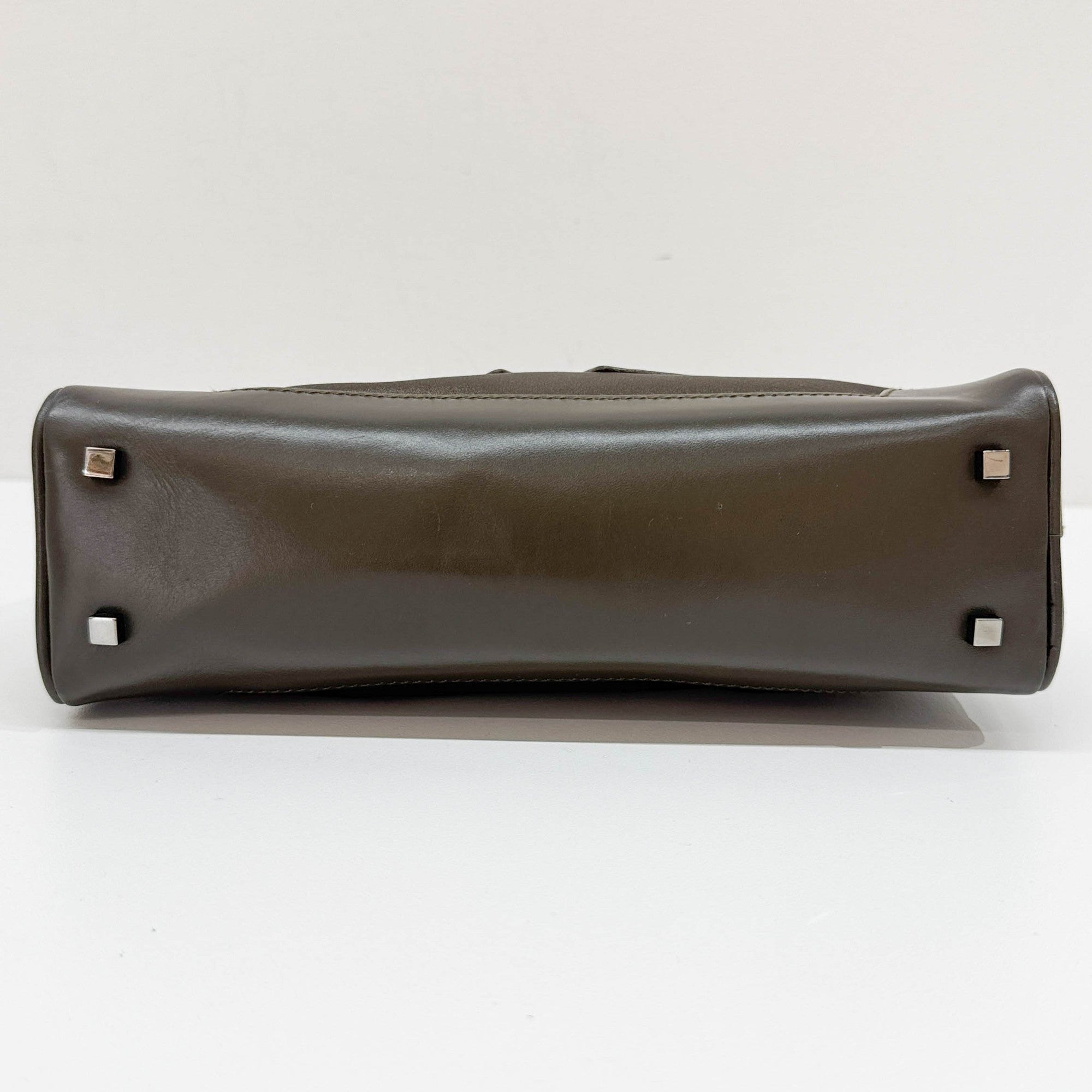 Moss Bronze Satin Hand Bag