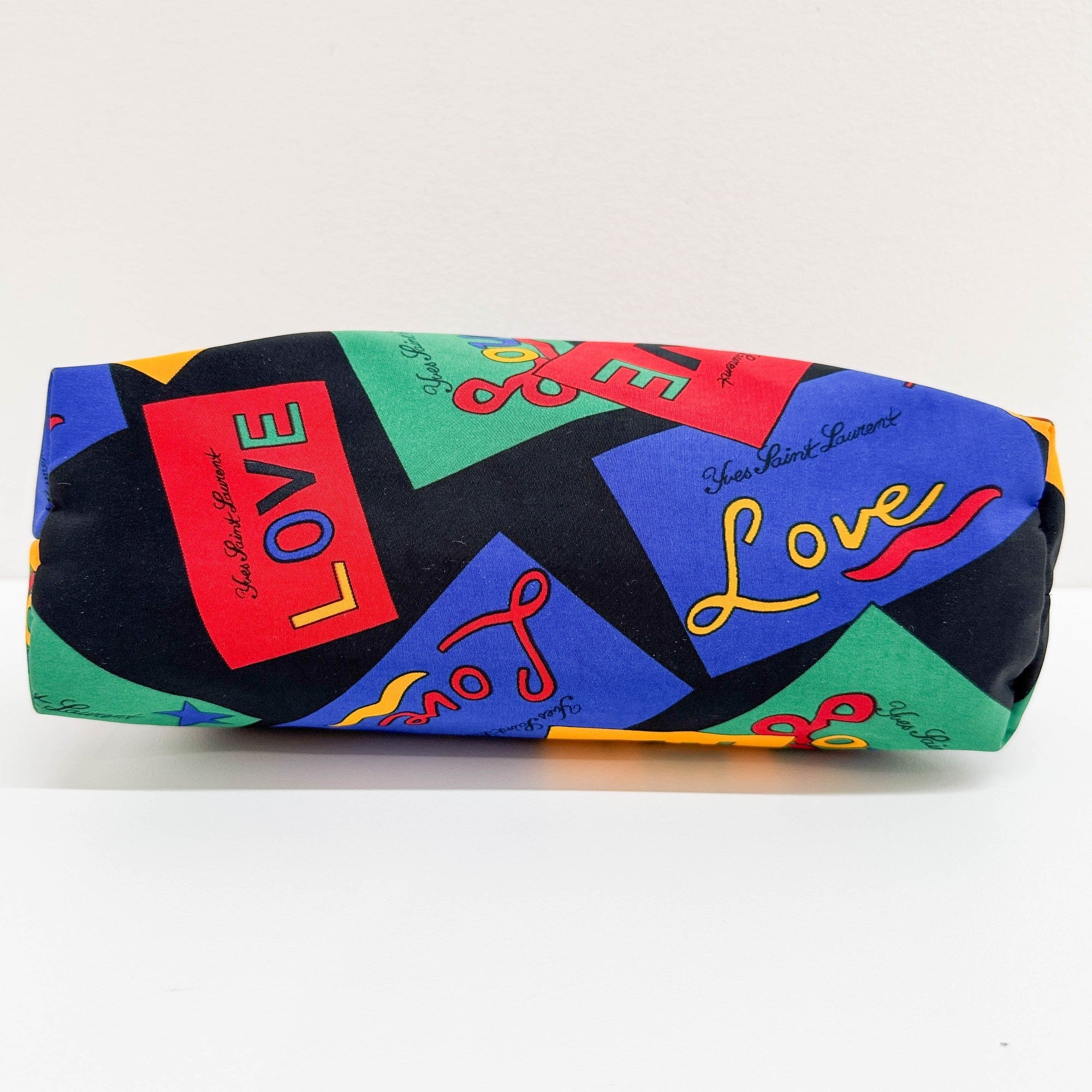 Multicolor "LOVE" Postcard Nylon Shoulder Tote Bag