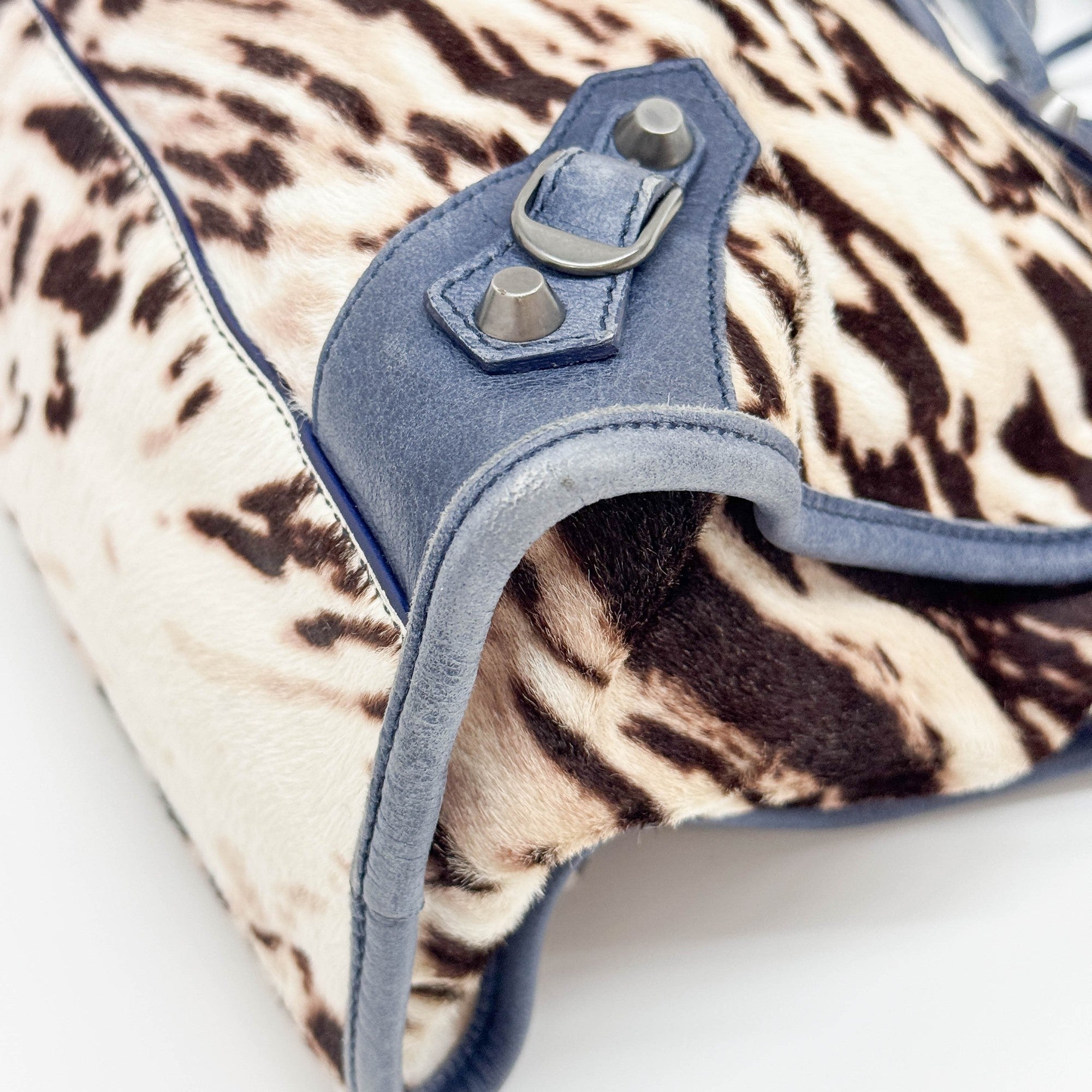 Limited Edition 10 Year Anniversary The City Multicolor Animal Print Pony Hair Two Way Bag