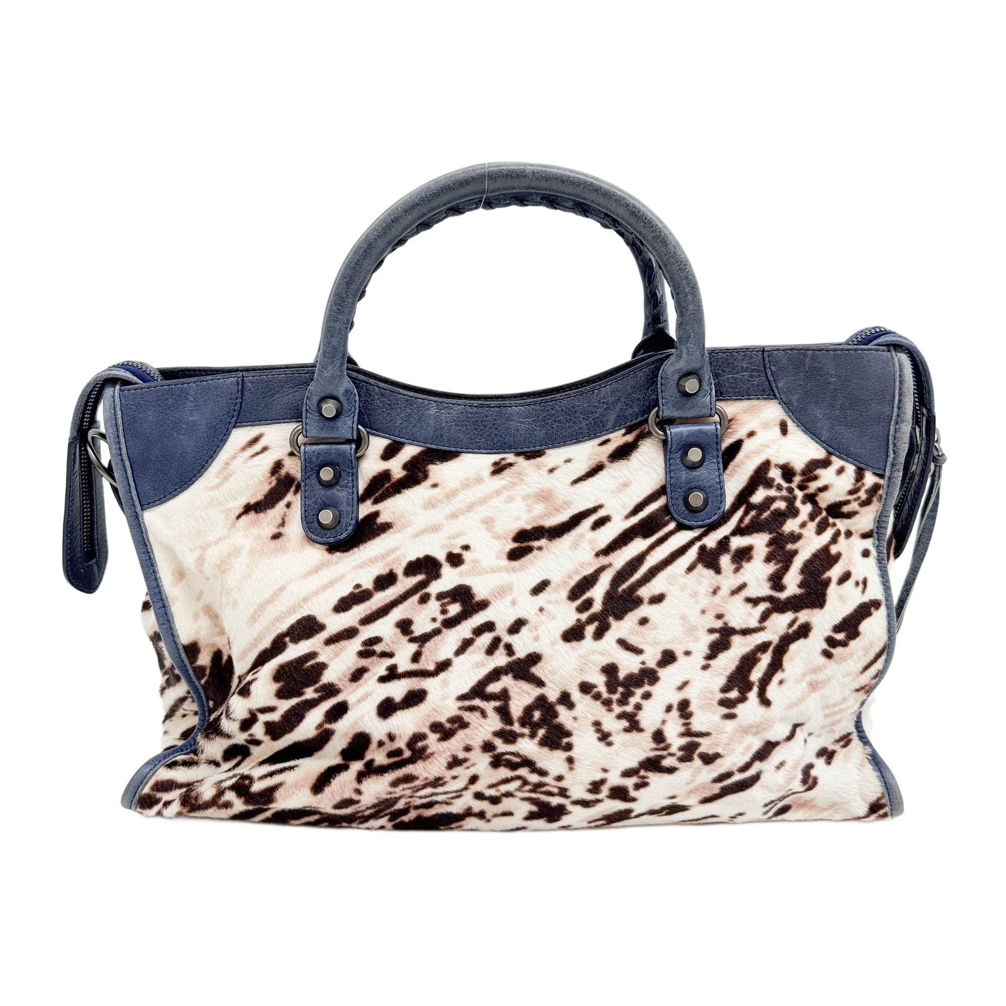 Limited Edition 10 Year Anniversary The City Multicolor Animal Print Pony Hair Two Way Bag