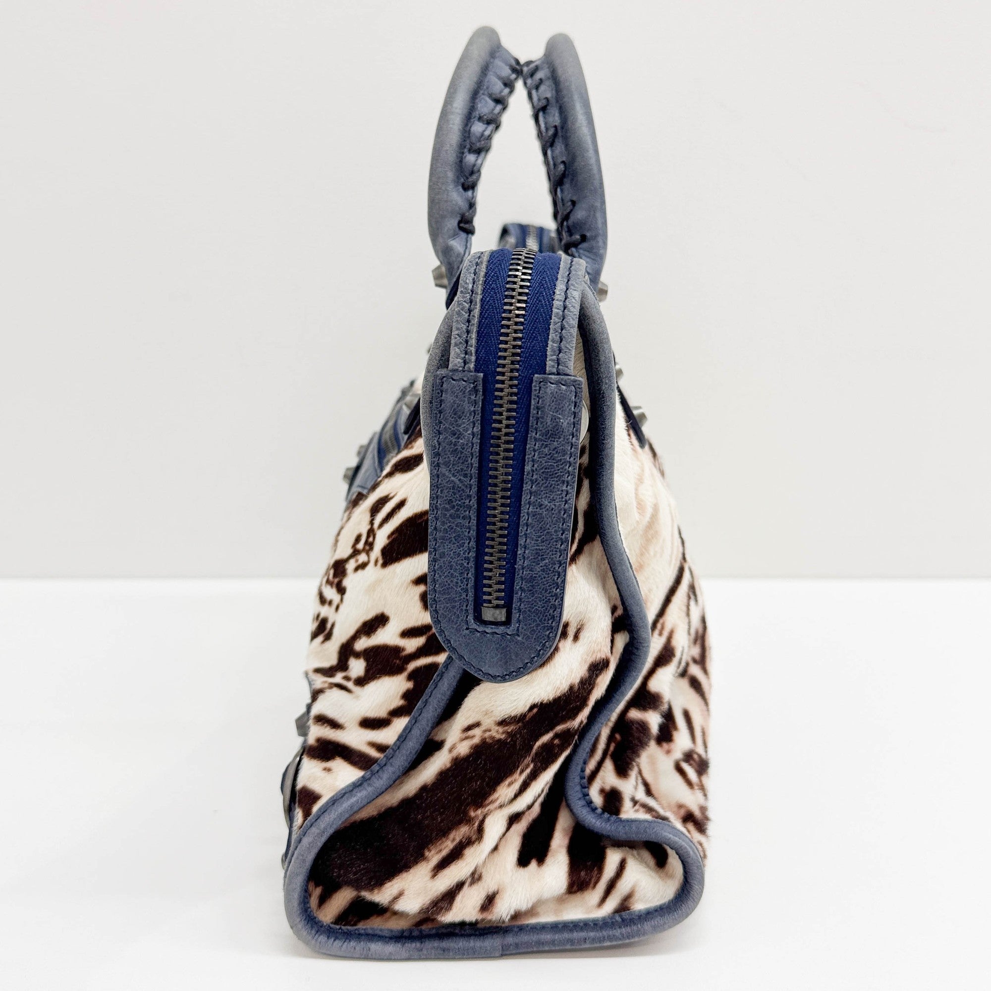 Limited Edition 10 Year Anniversary The City Multicolor Animal Print Pony Hair Two Way Bag