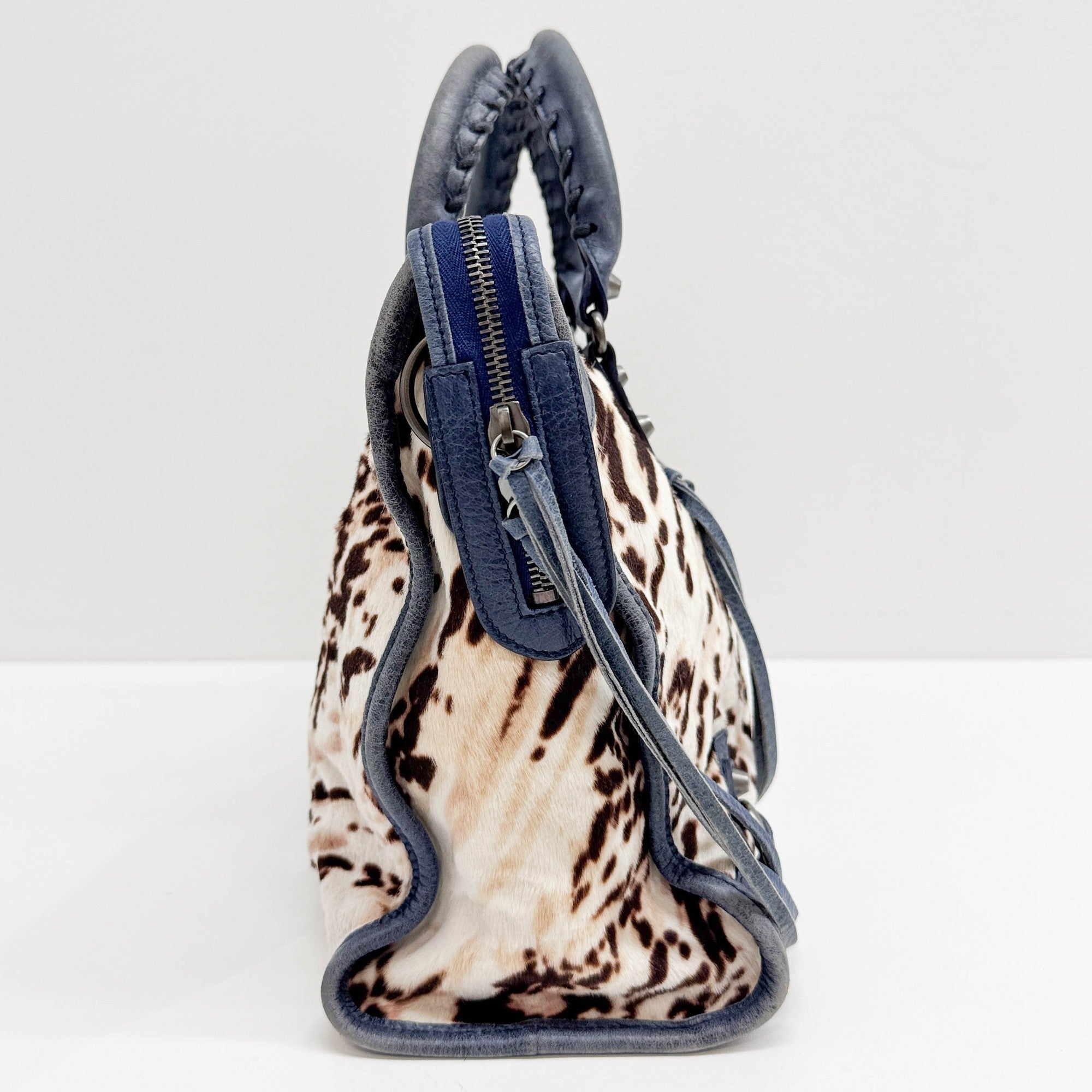 Limited Edition 10 Year Anniversary The City Multicolor Animal Print Pony Hair Two Way Bag