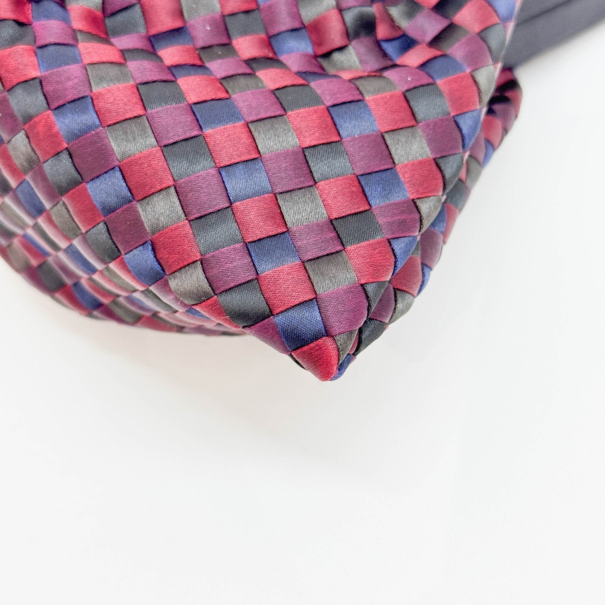 Intrecciato Multicolor Satin Crossbody Bag