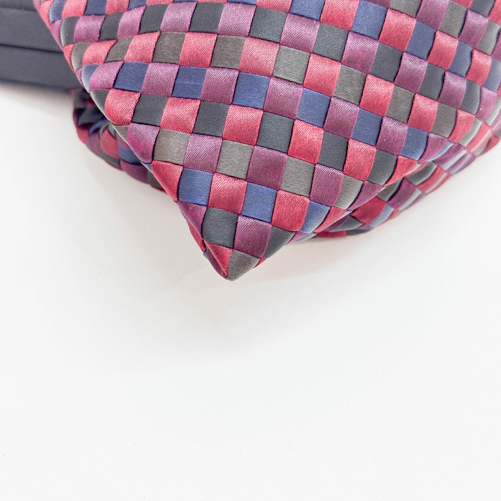 Intrecciato Multicolor Satin Crossbody Bag