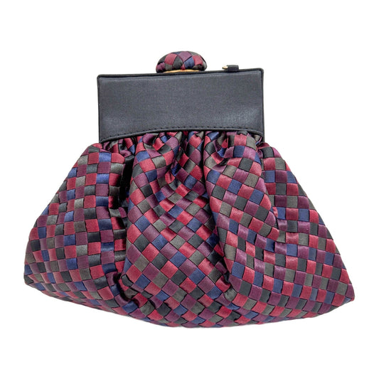 Intrecciato Multicolor Satin Crossbody Bag