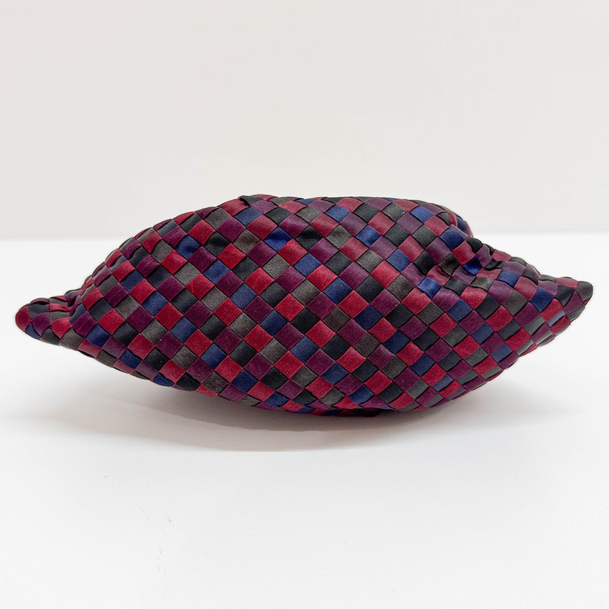 Intrecciato Multicolor Satin Crossbody Bag