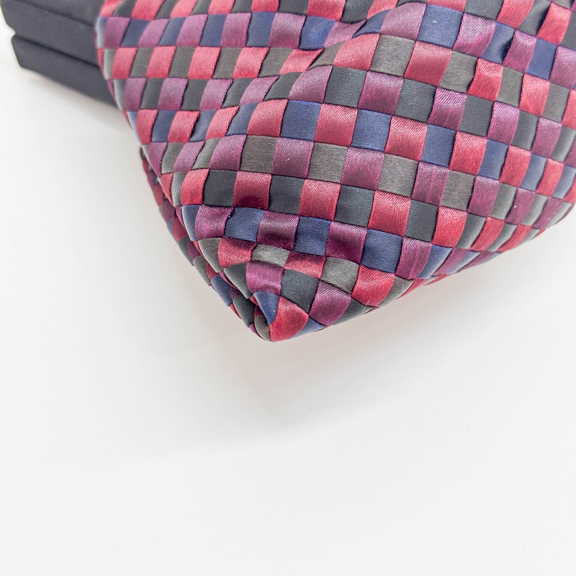 Intrecciato Multicolor Satin Crossbody Bag