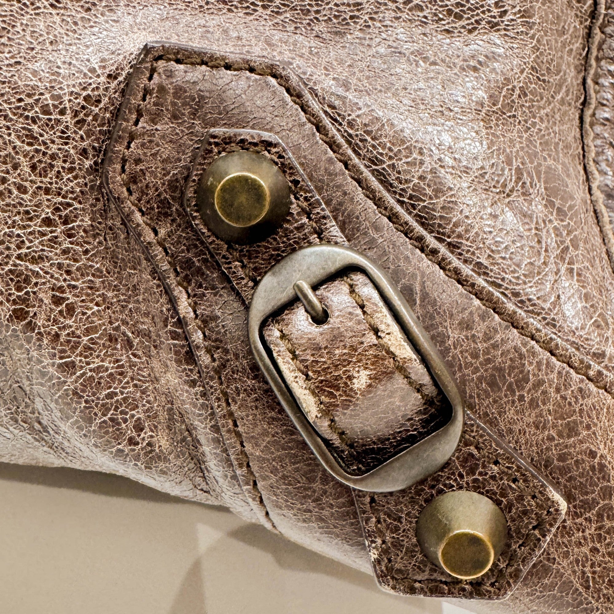 The City Brown Leather Two Way Bag